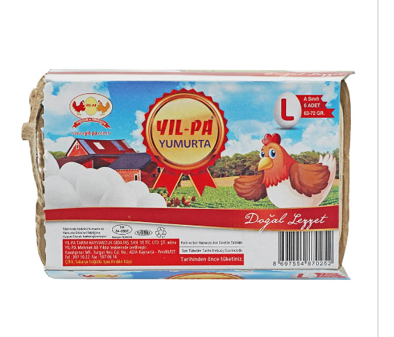 Yıl-Pa Yumurta L Boy 6 lı