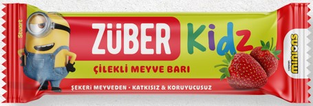 Züber Kidz Çilekli Meyve Bar 25 gr