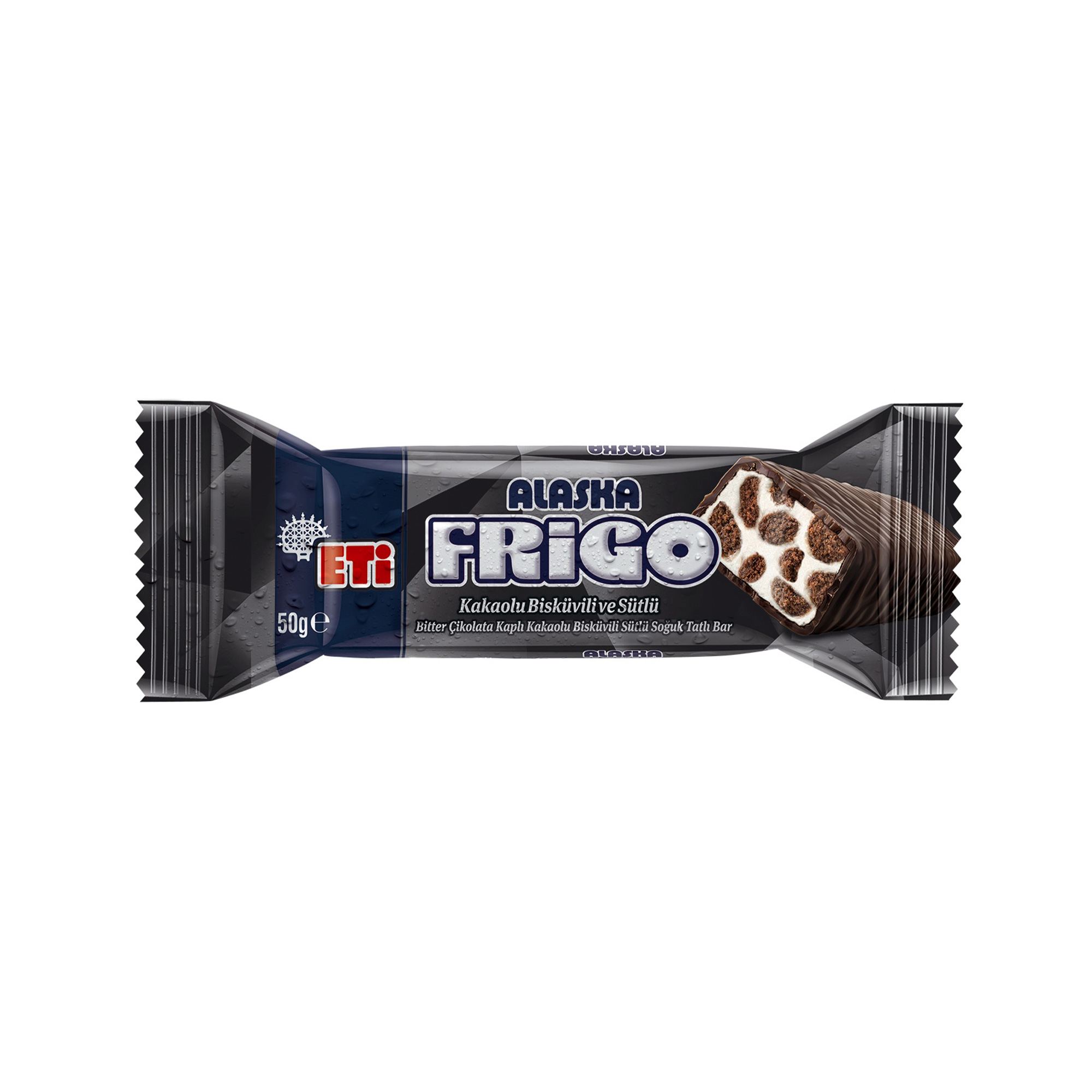 Eti Alaska Frigo Kakaolu Bisküvili ve Sütlü (50 g)