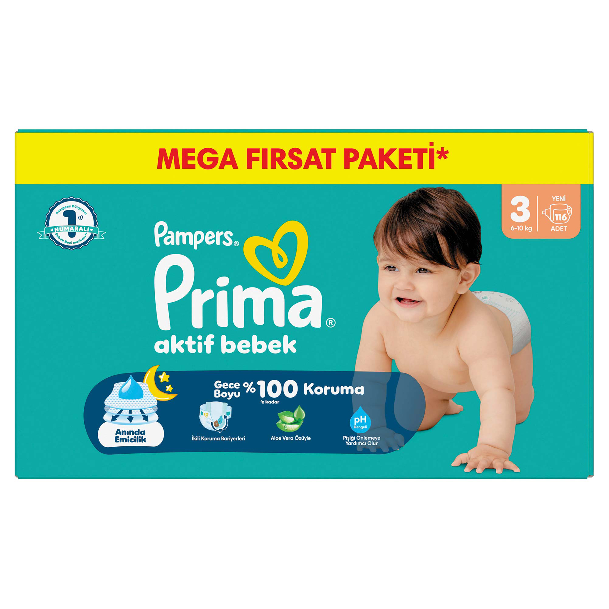 Prima Aktif Bebek Mega Fırsat Paketi 3 Beden