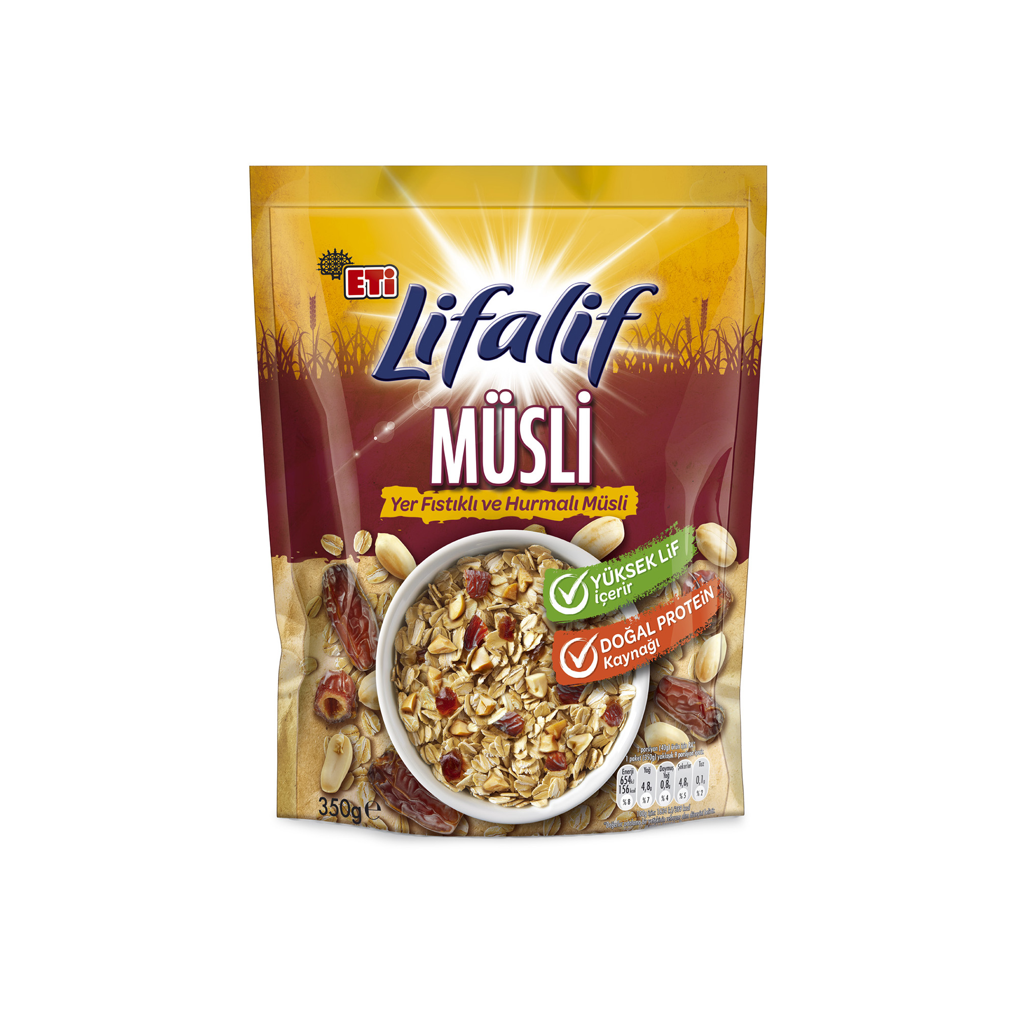 Eti Lifalif Yer Fıstıklı ve Hurmalı Müsli