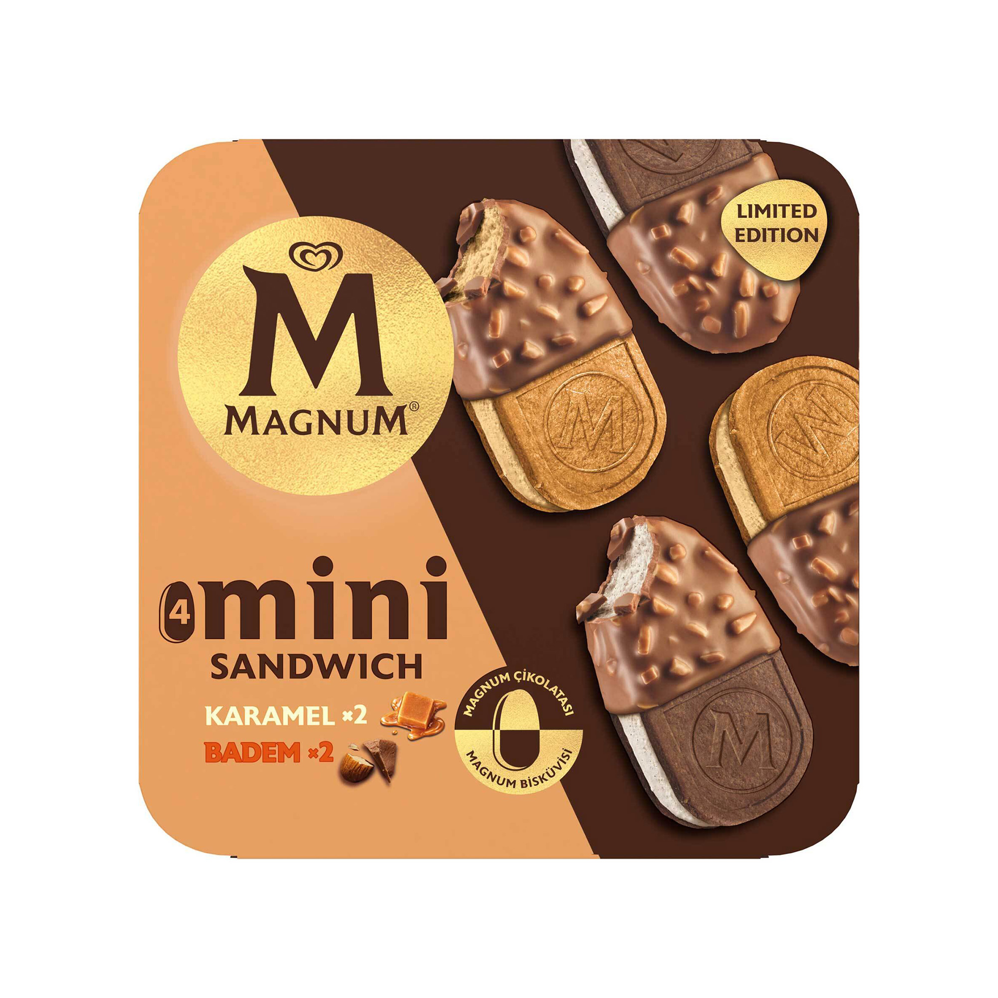 Magnum Sandwich Mini Karamel & Badem