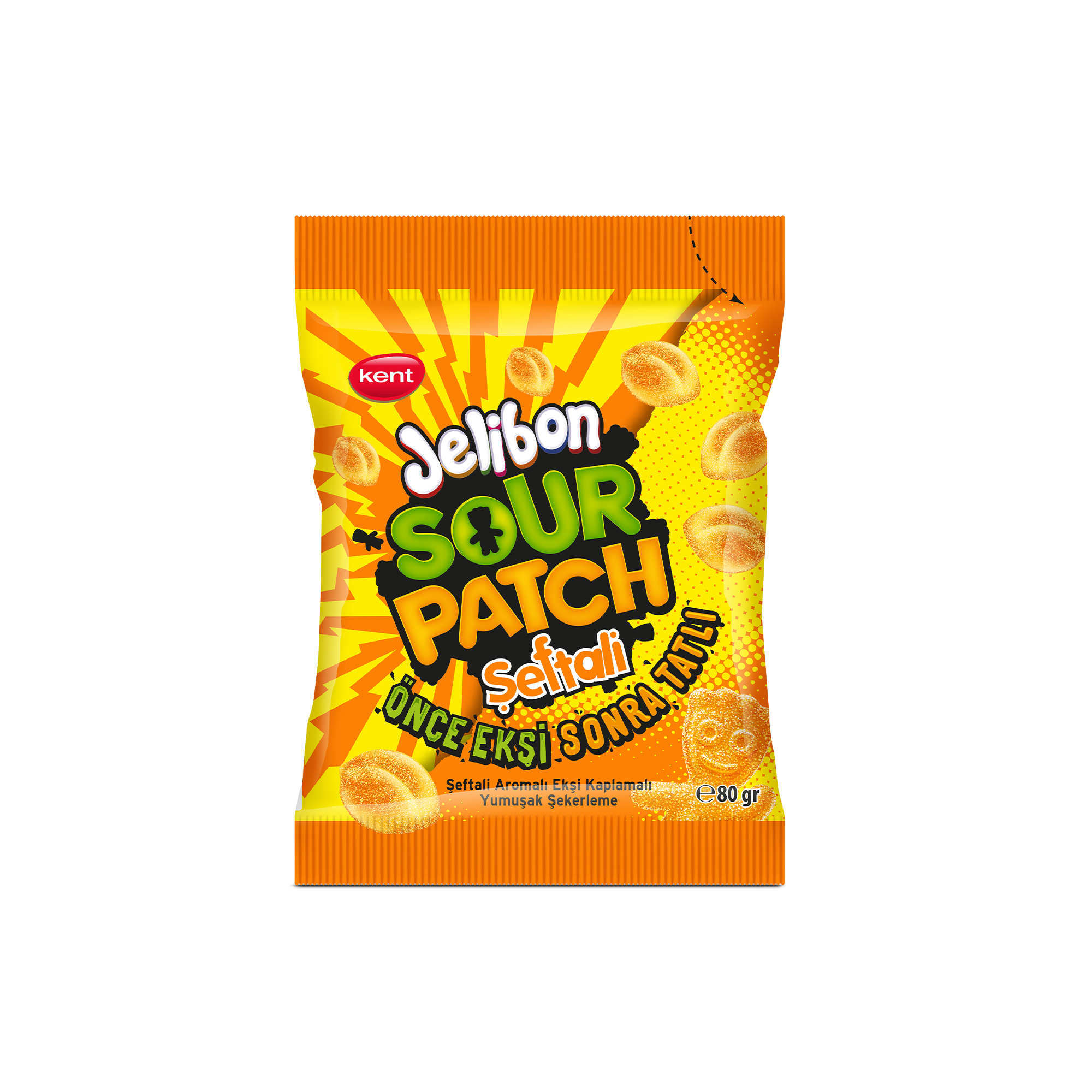 Jelibon Sour Patch Kids Şeftali