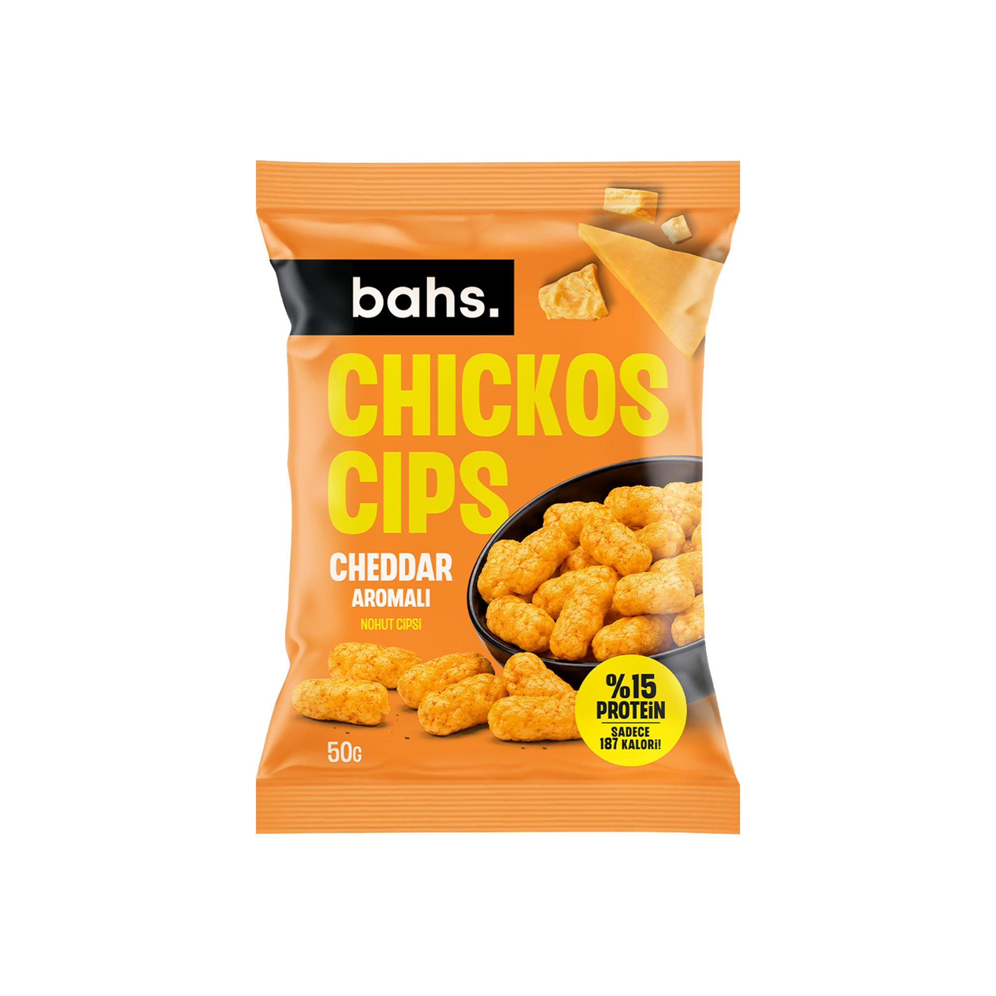 Bahs. Chickos Cheddar Aromalı Nohut Cipsi