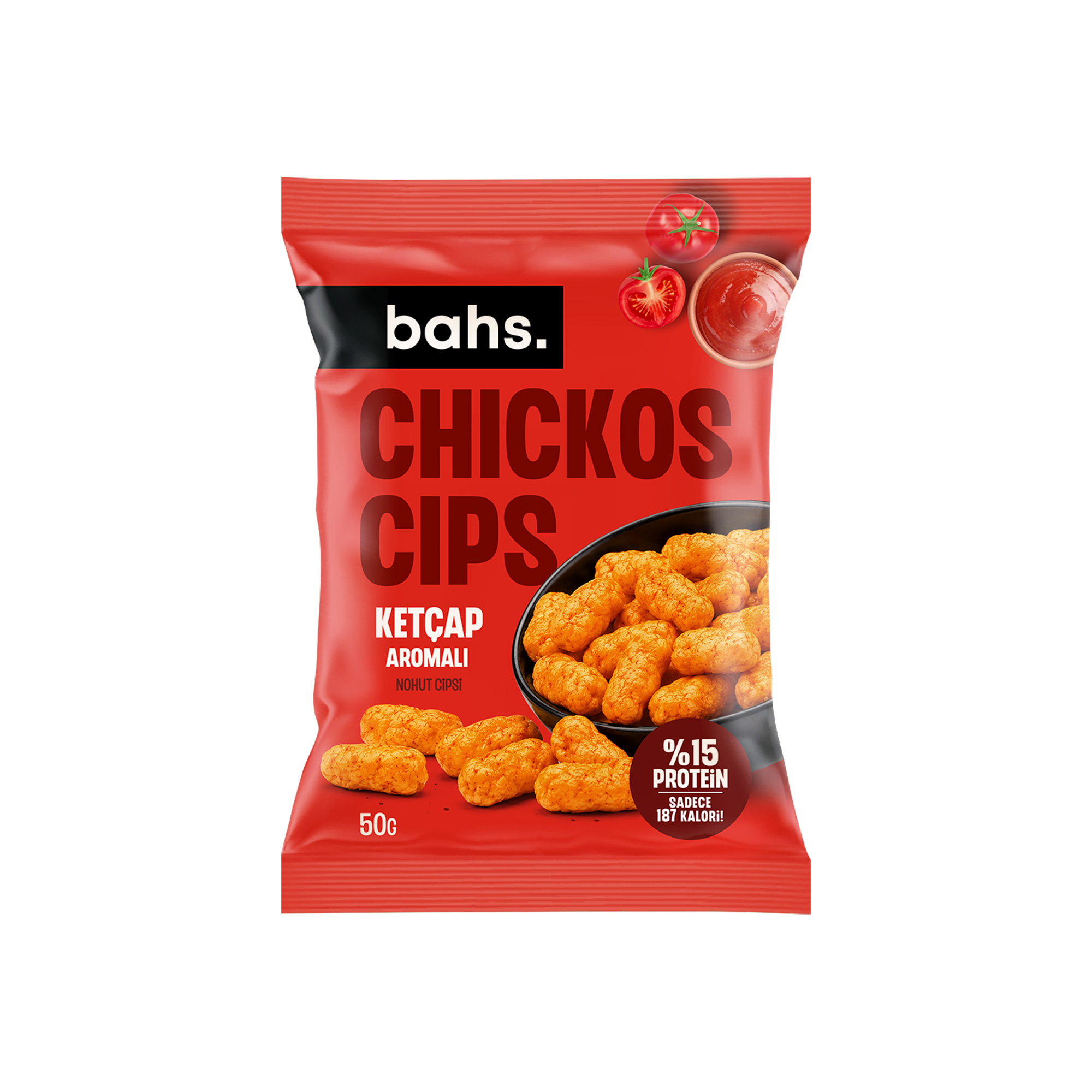 Bahs. Chickos Ketçap Aromalı Nohut Cipsi