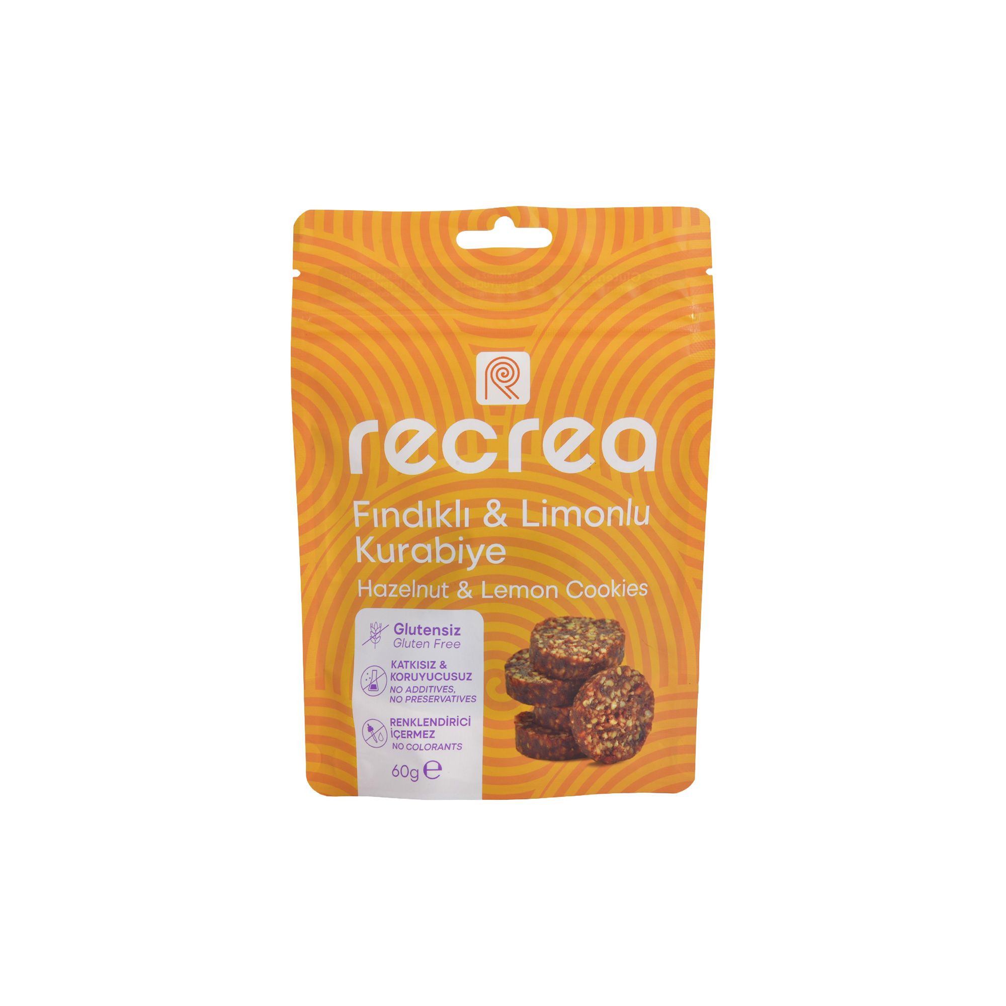 Recrea Glutensiz Fındıklı & Limonlu Kurabiye