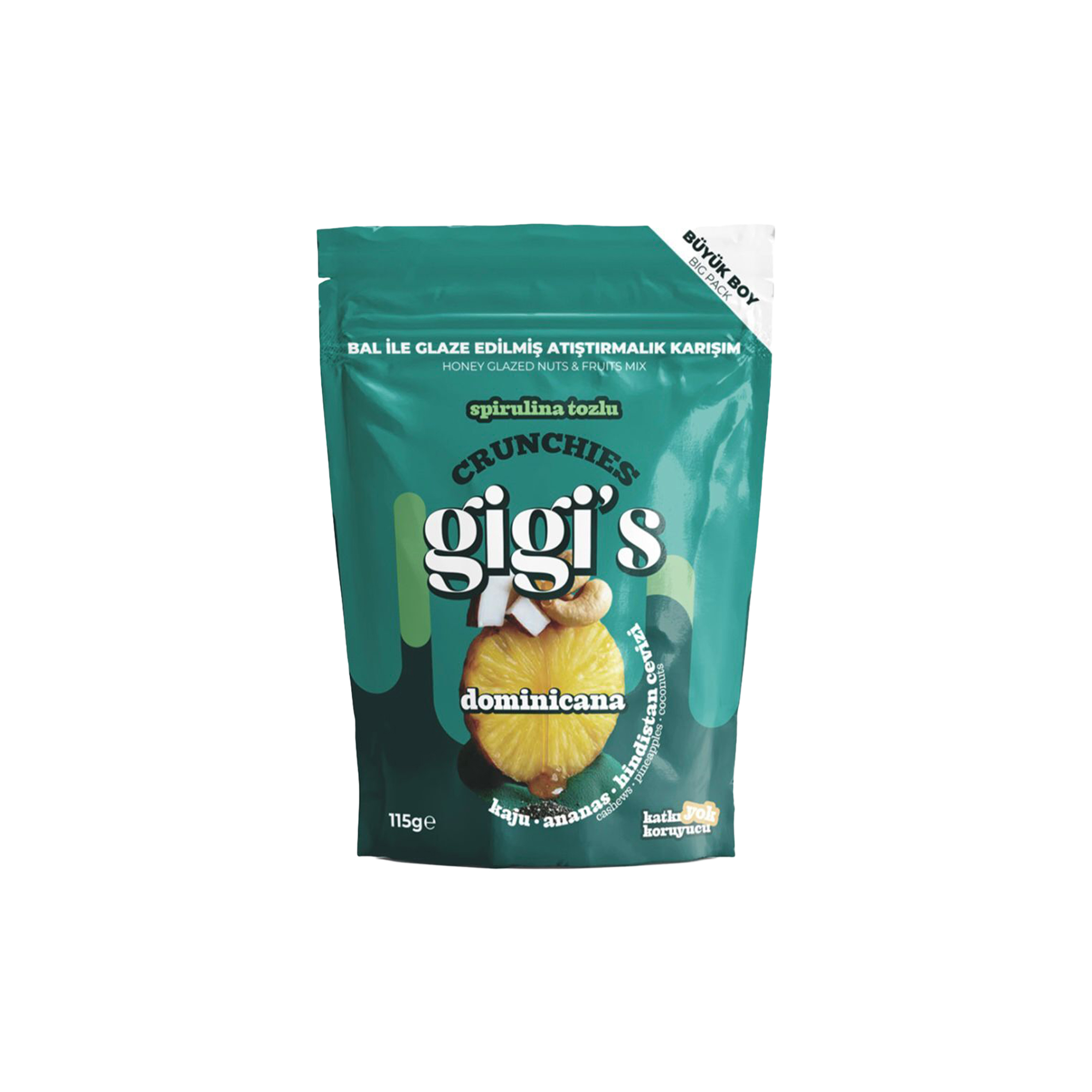 GİGİ'S Kaju Ananas Hindistan Cevizi Atıştırmalık