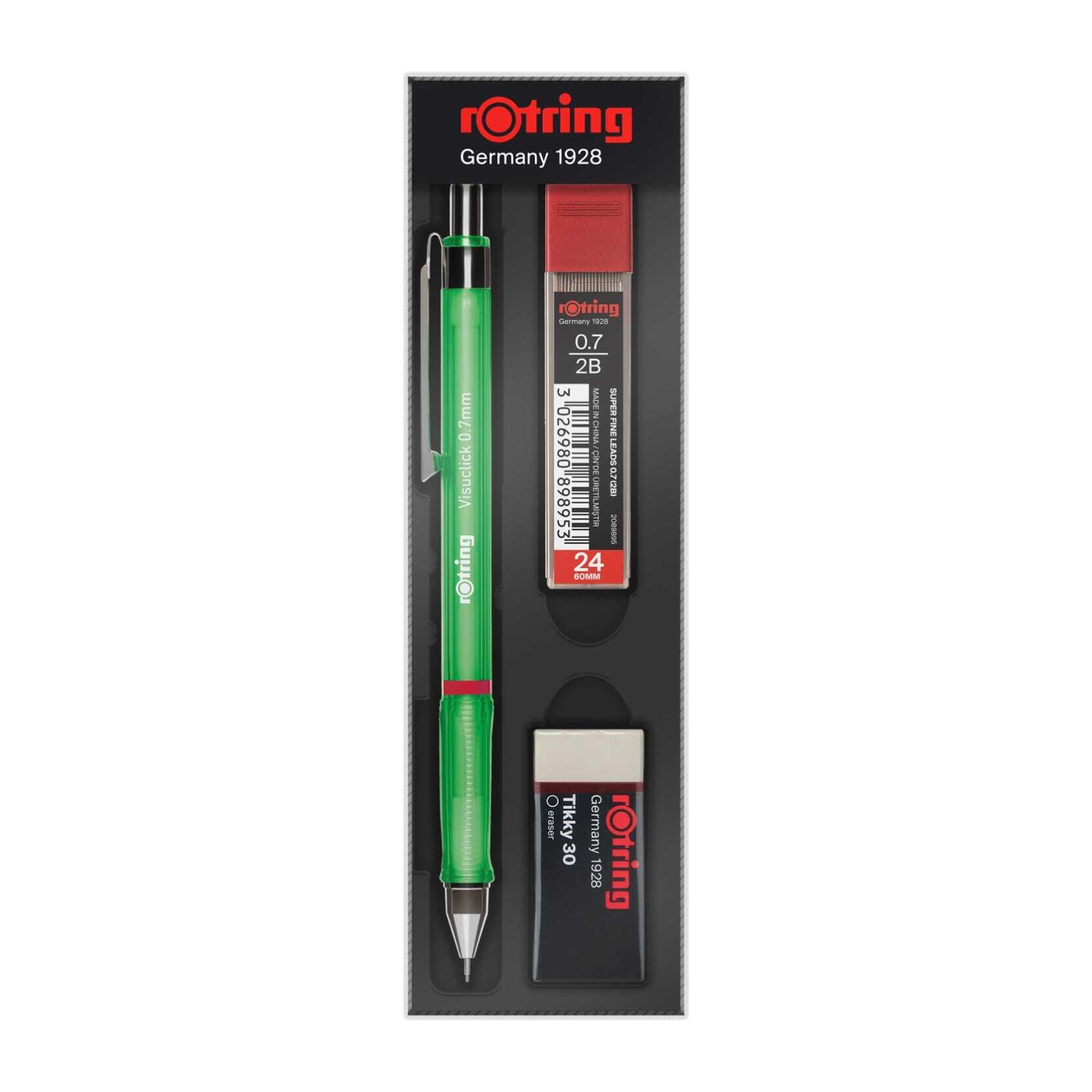 rOtring Visuclick + Min Silgi Okul Seti 0.7 mm Yeşil