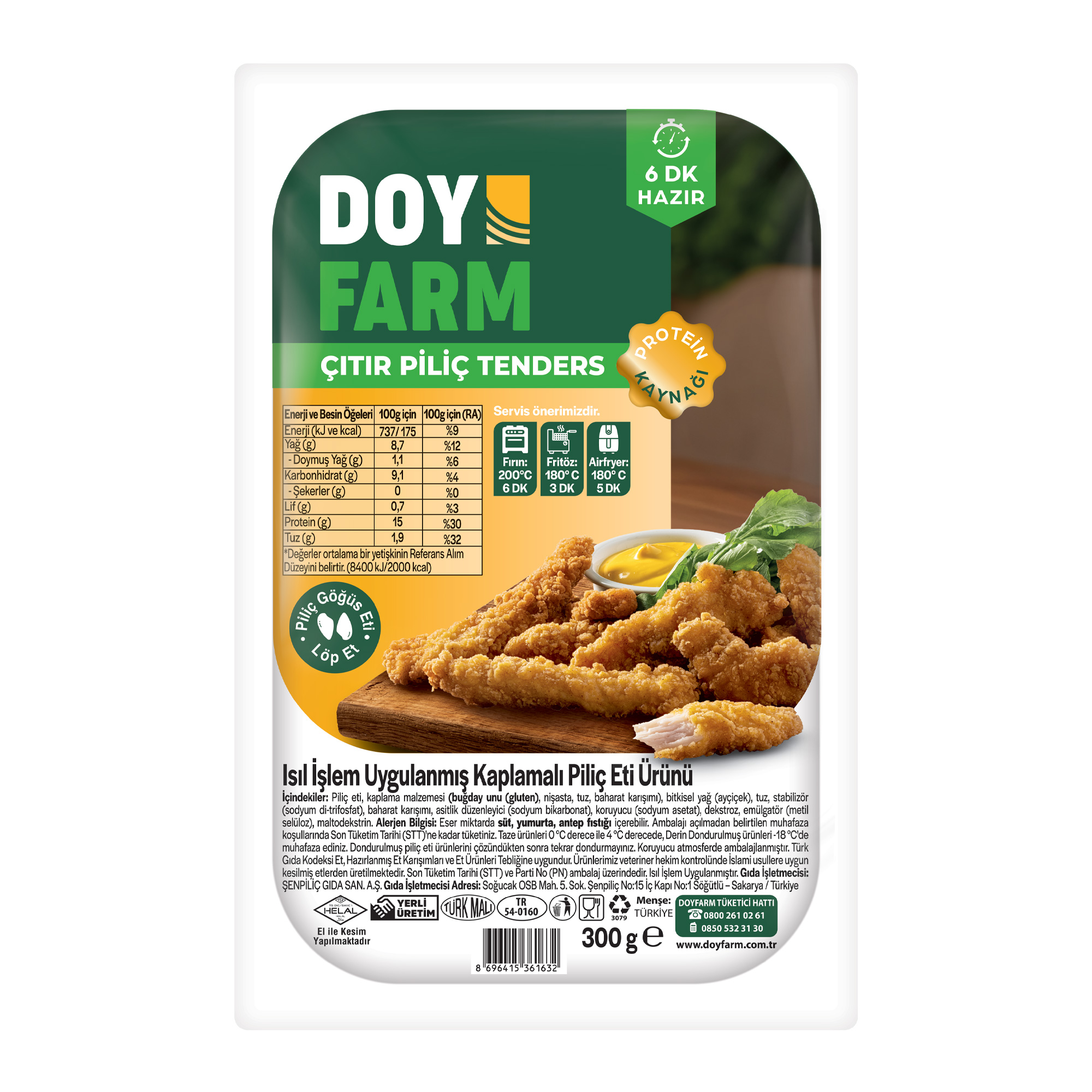 Doyfarm Çıtır Piliç Tenders