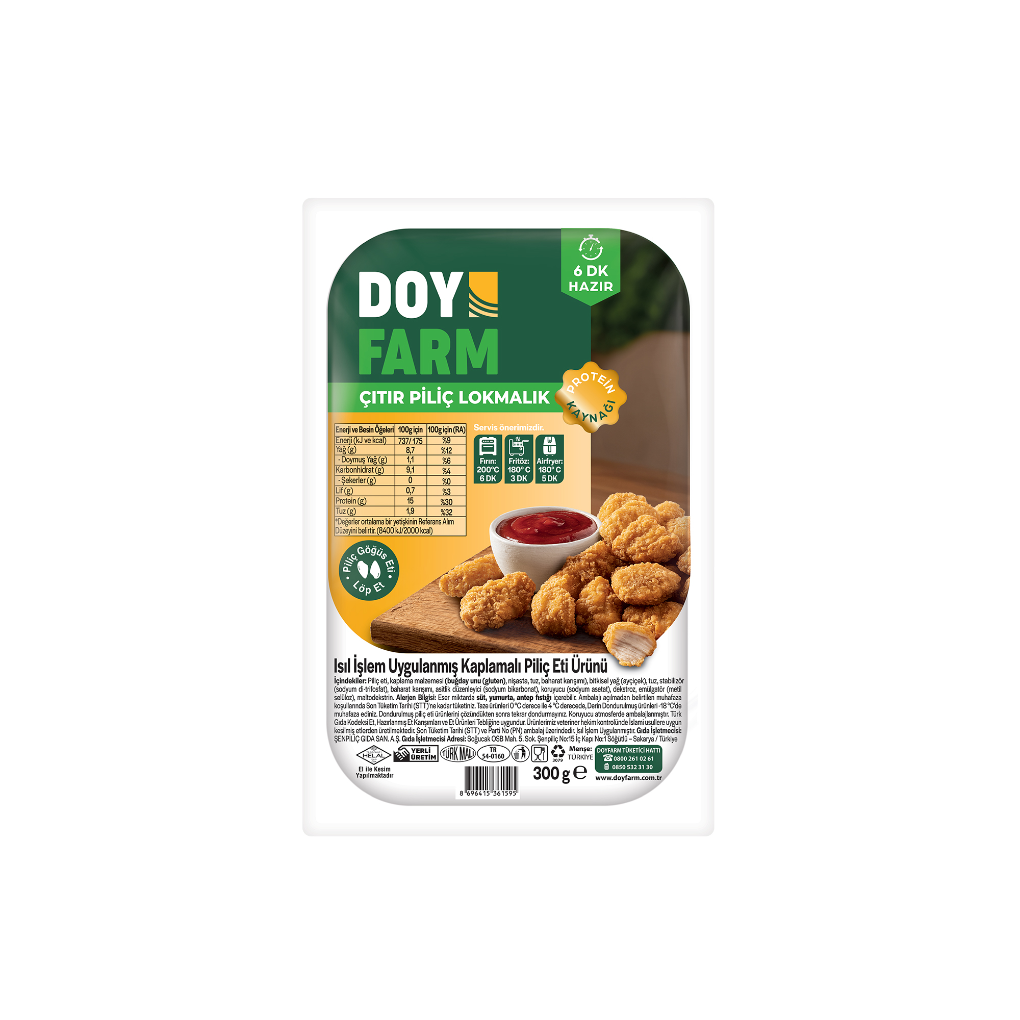 Doyfarm Çıtır Piliç Lokmalık