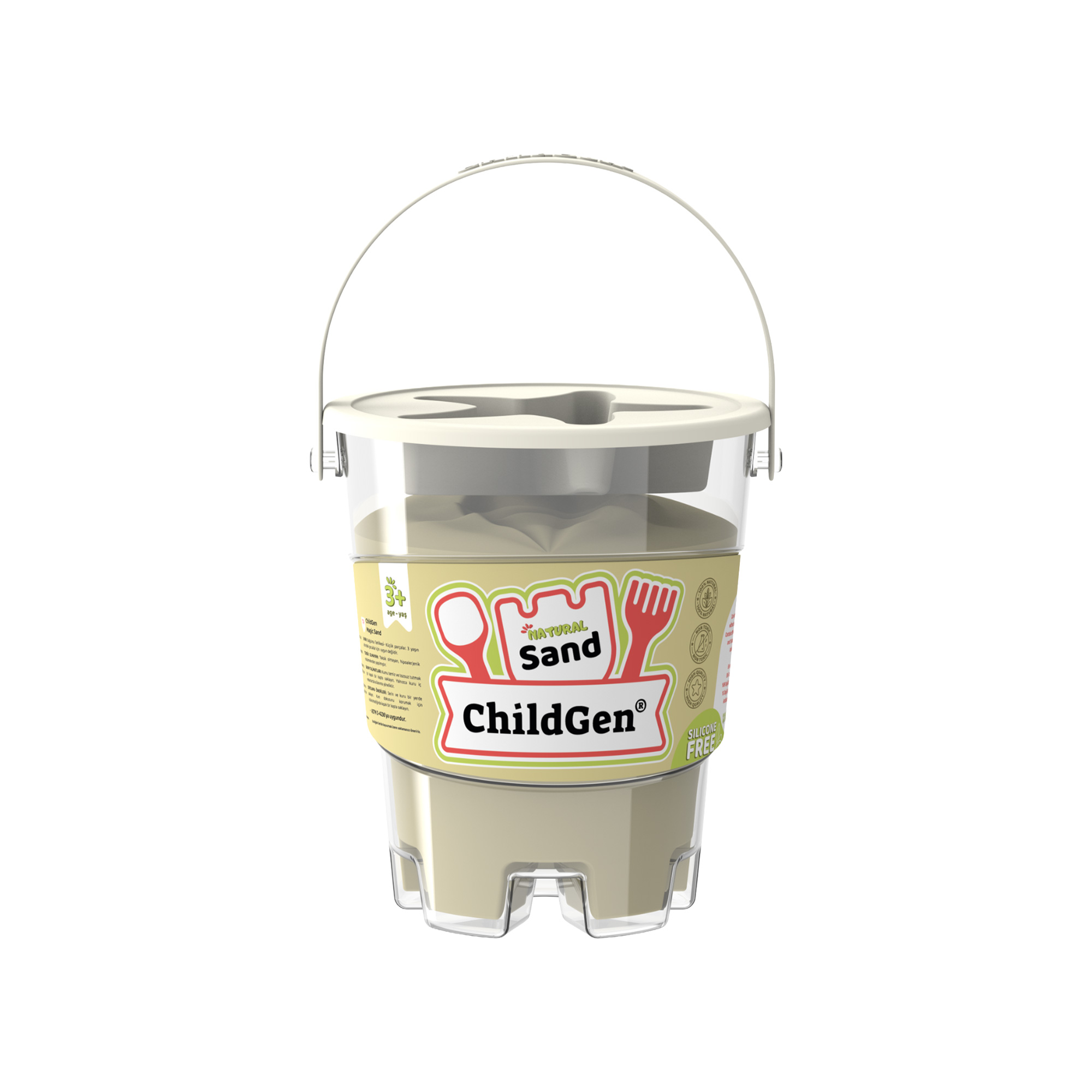 ChildGen Kinetik Kum Kova Natural Renk