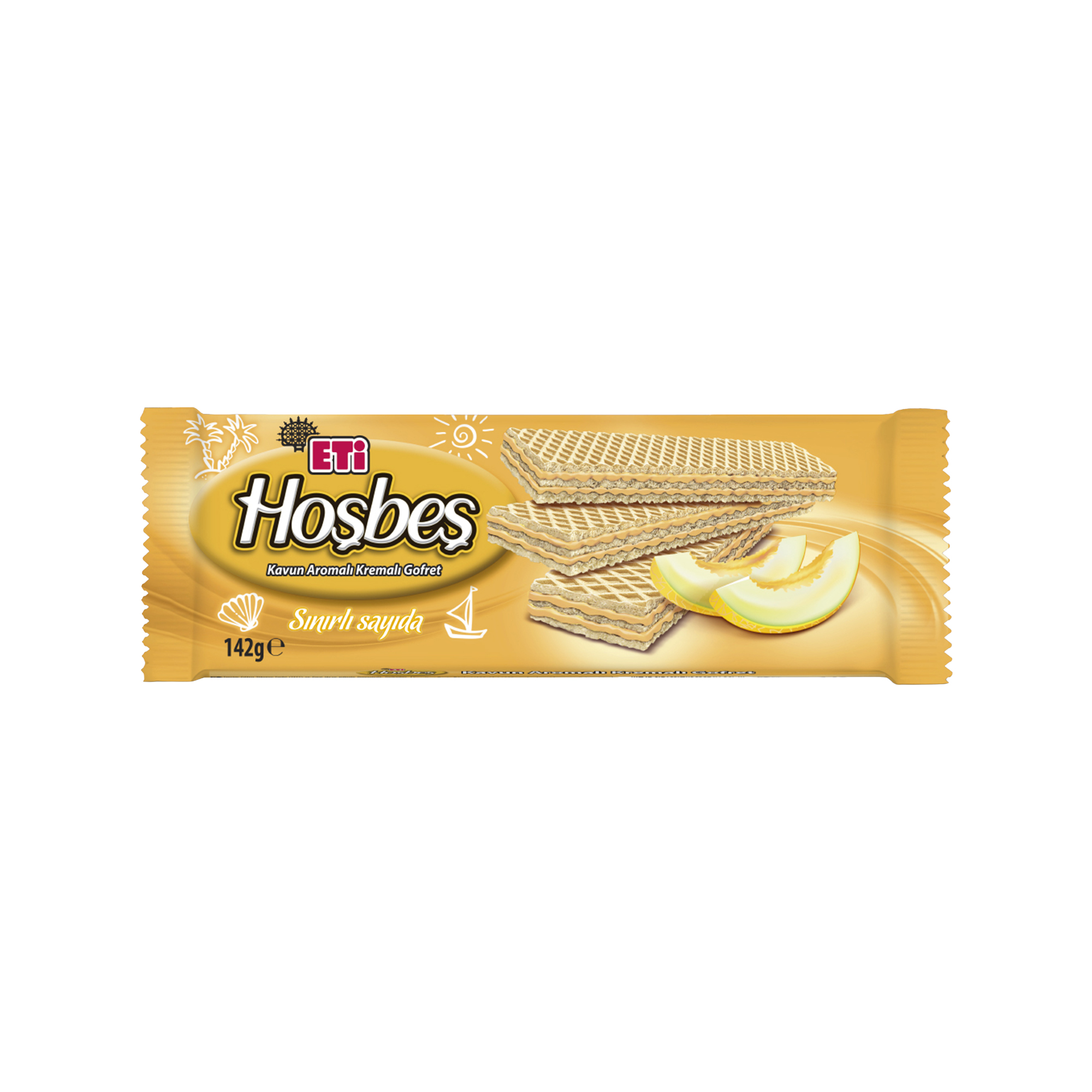 Eti Hoşbeş Kavun Aromalı Kremalı Gofret