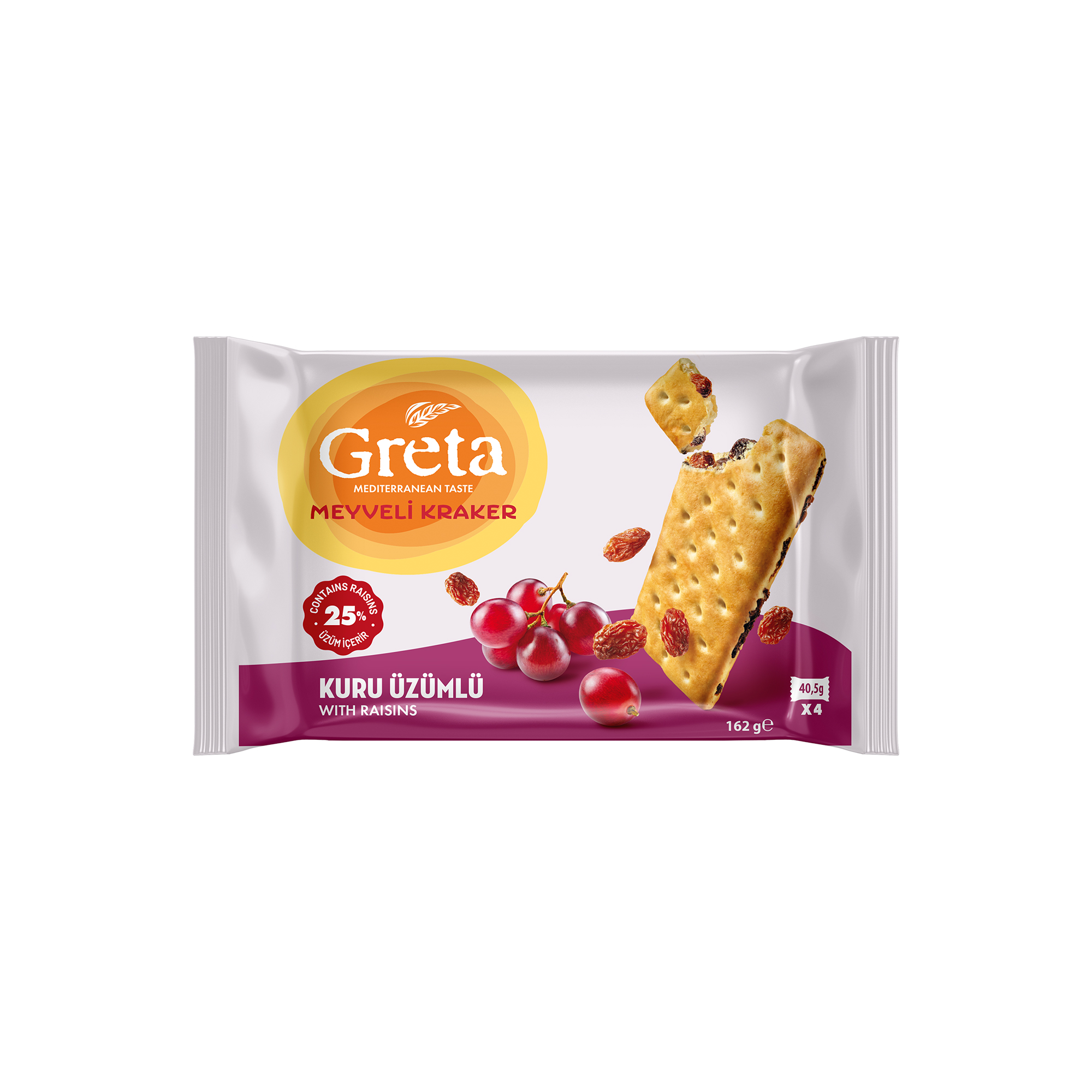 Greta Meyveli Kraker Kuru Üzümlü
