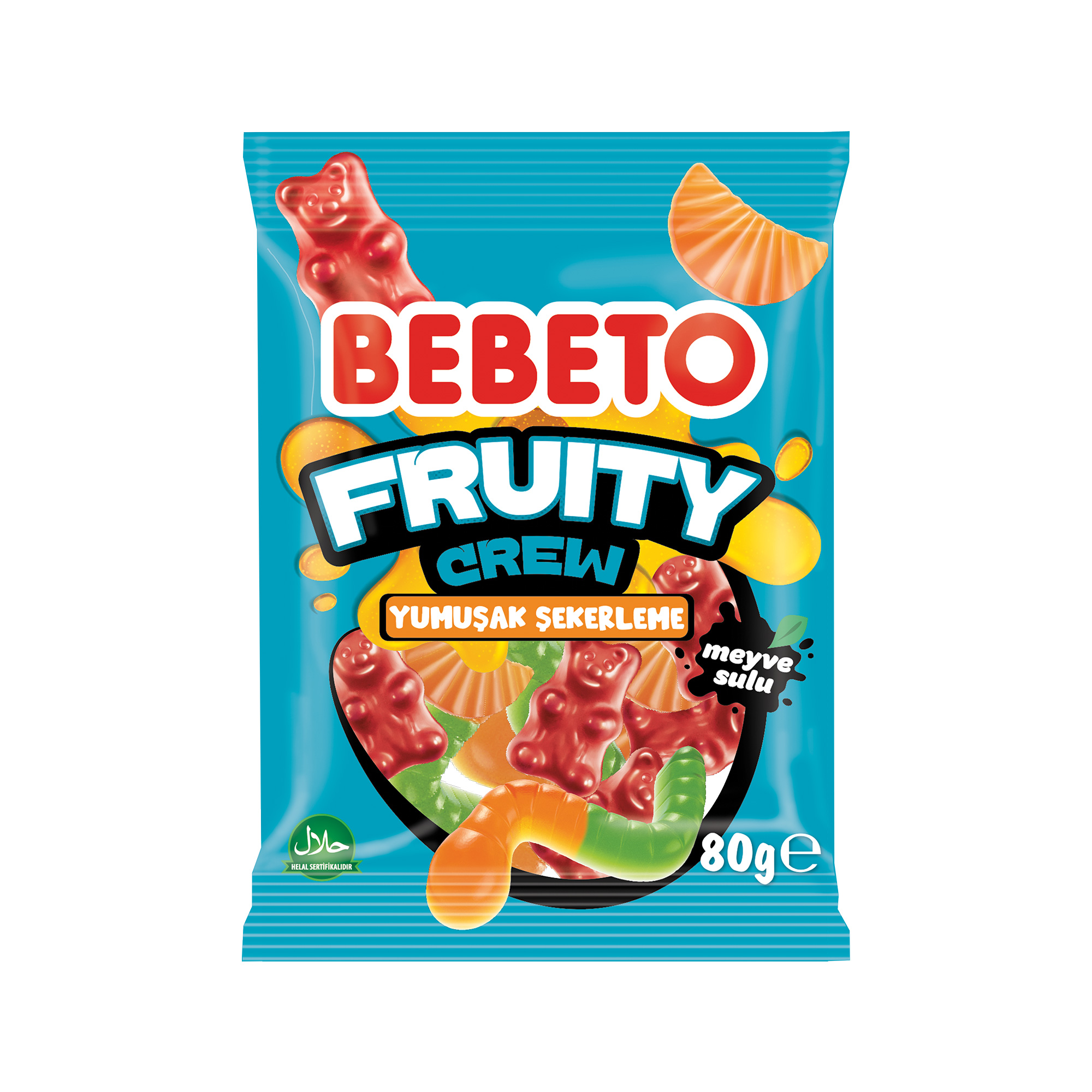 Bebeto Fruity Crew Yumuşak Şeker