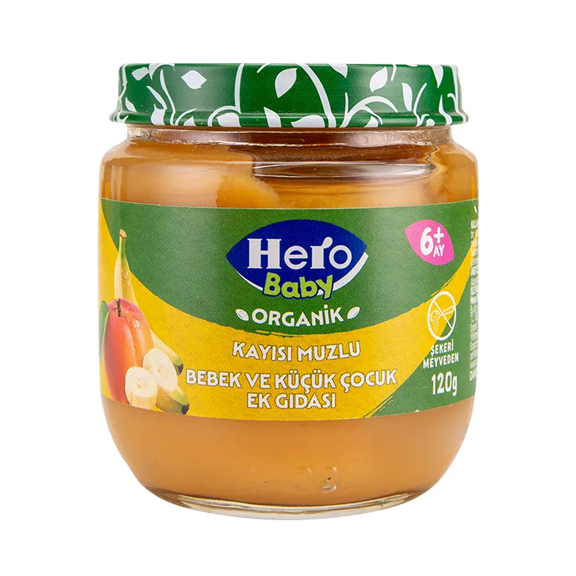 Hero Baby Organik Kayısılı Muz Kavanoz Mama