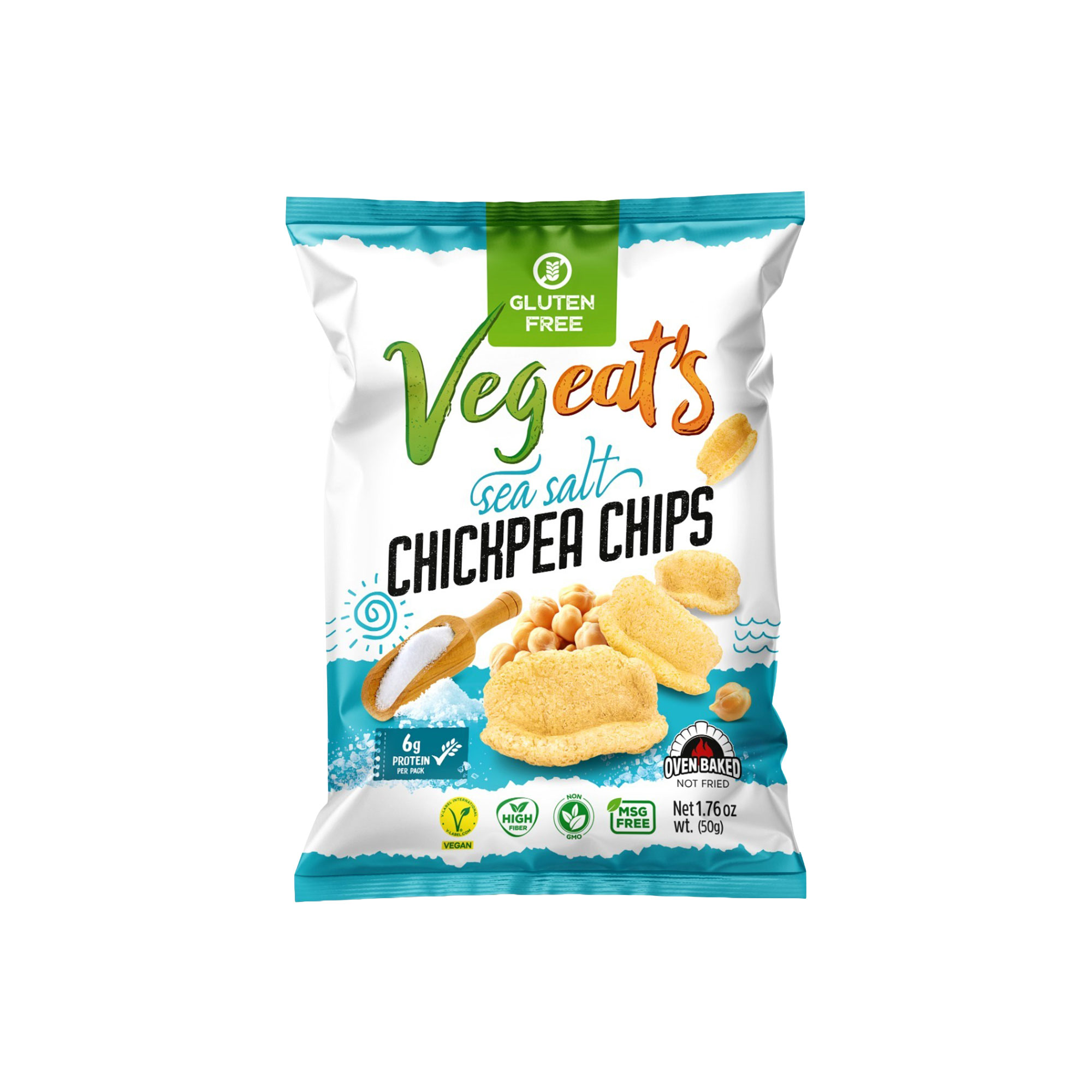 Vegeat's Fırınlanmış Deniz Tuzlu Nohut Cipsi