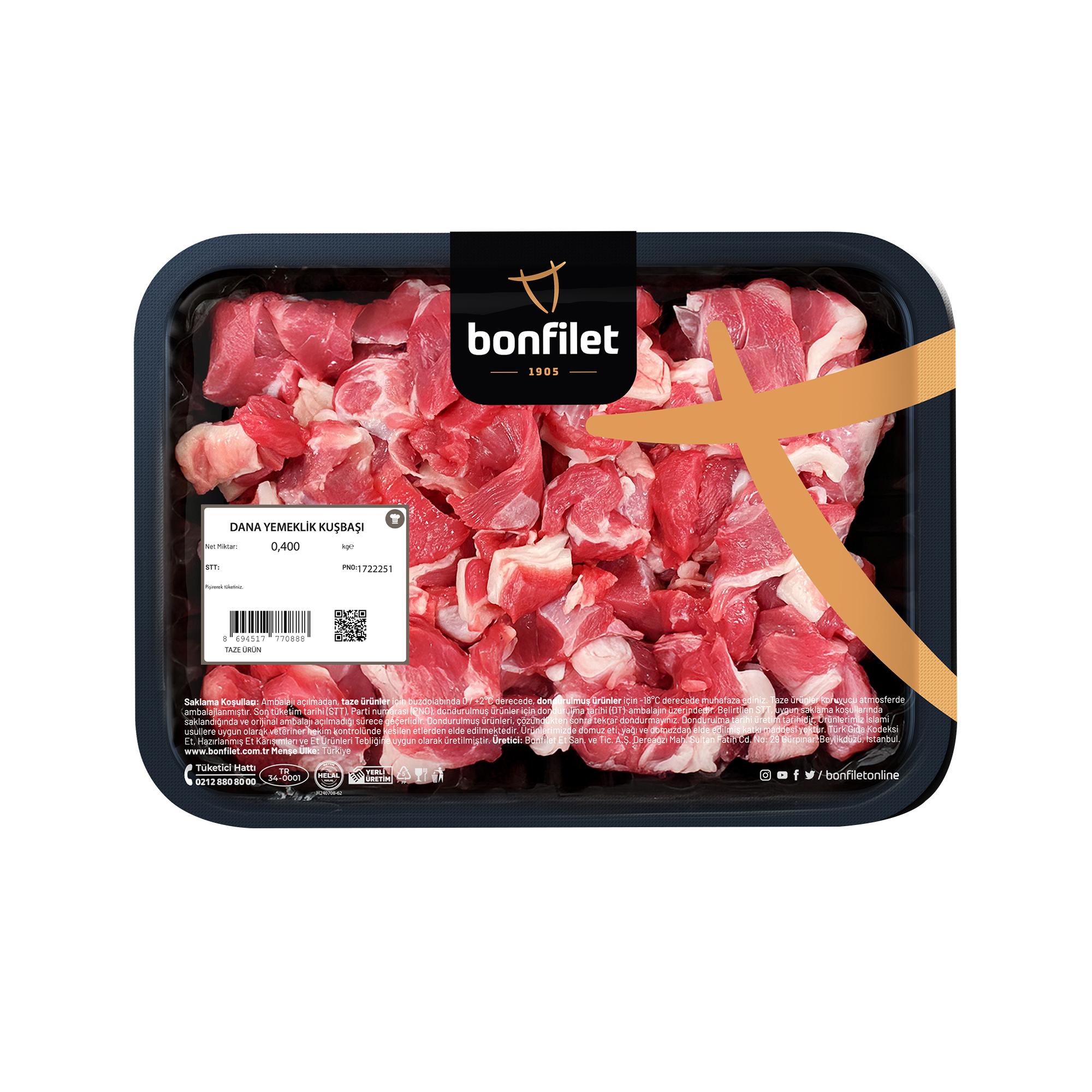 Bonfilet Dana Yemeklik Kuşbaşı