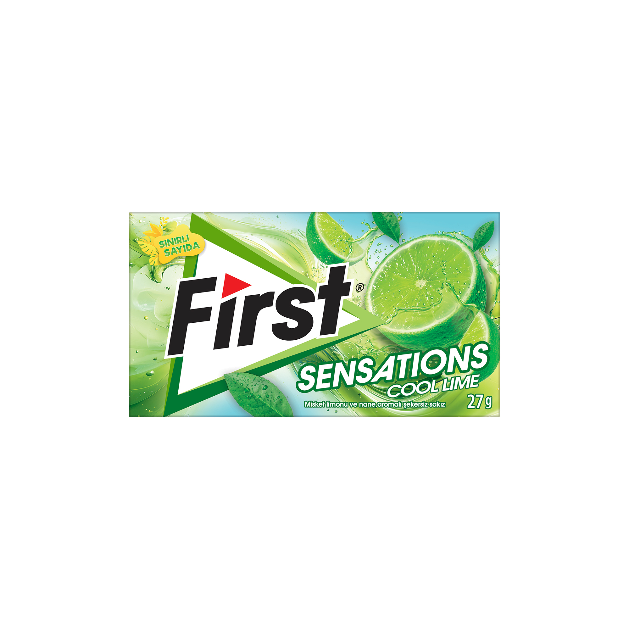 First Sensations Cool Lime Aromalı Şekersiz Sakız