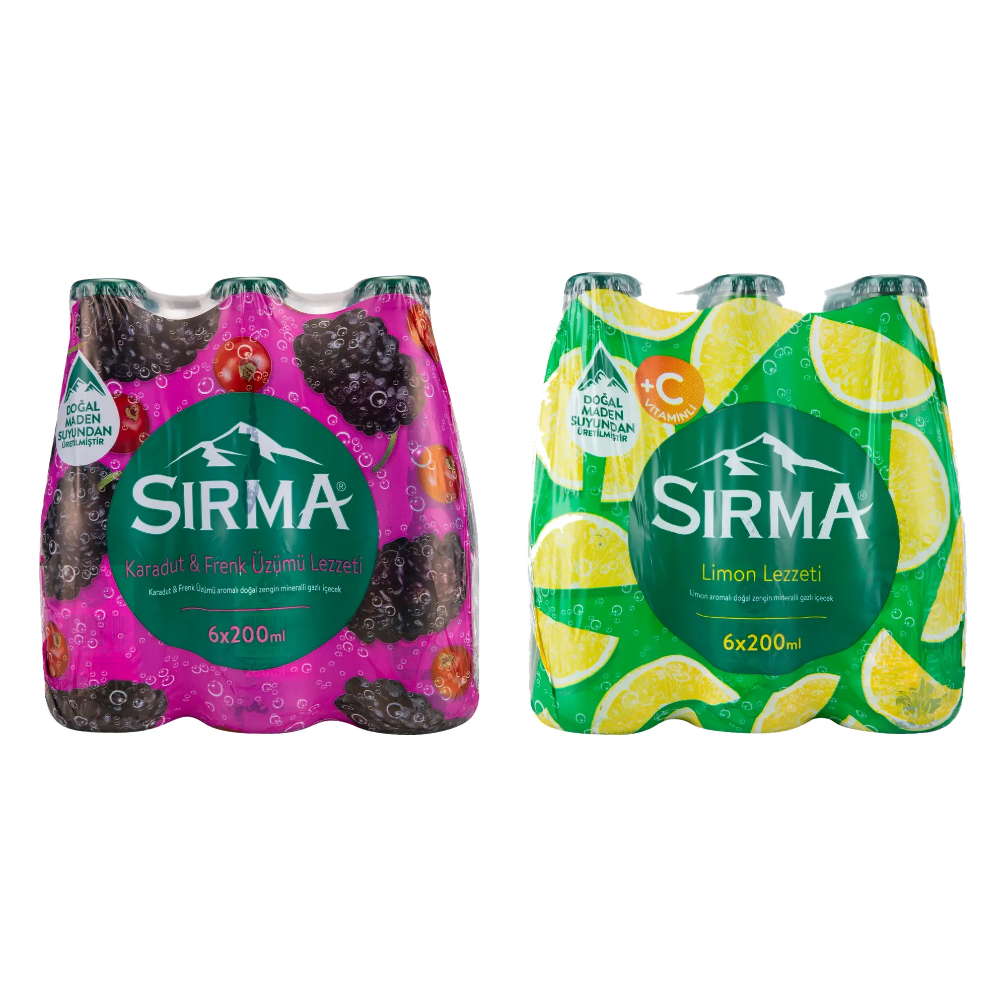 Sırma Karadut Frenk Üzümü & Limon Aromalı Maden Suyu