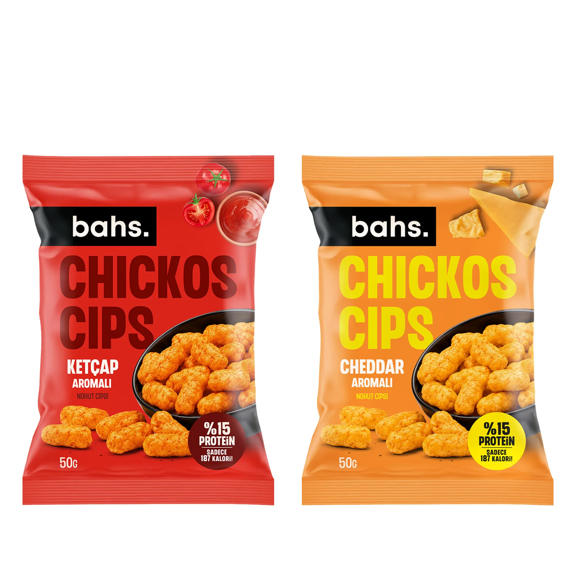 Bahs Chickos Ketçap Ve Cheddar Aromalı Nohut Cipsi