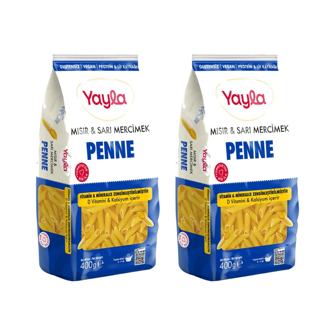 Yayla Sarı Mercimek Mısır Penne