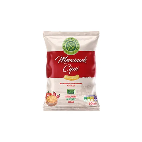 Glutensiz Fabrika Acı Biberli Mercimek Cipsi