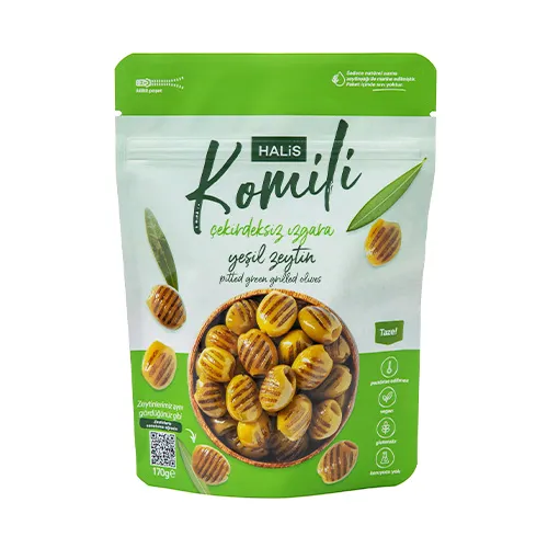 Komili Çekirdeksiz Izgara Yeşil Zeytin