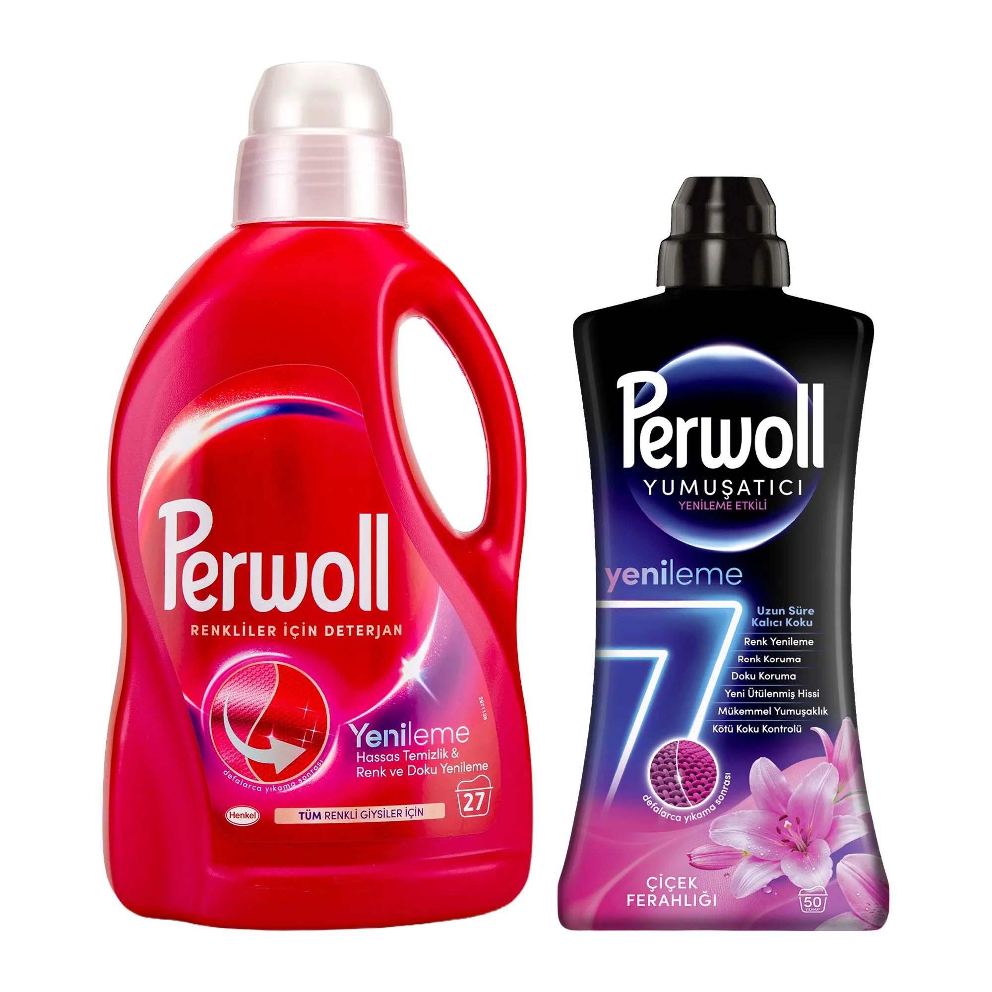 Perwoll Sıvı Deterjan Renkli & Yumuşatıcı Çiçek Ferahlığı