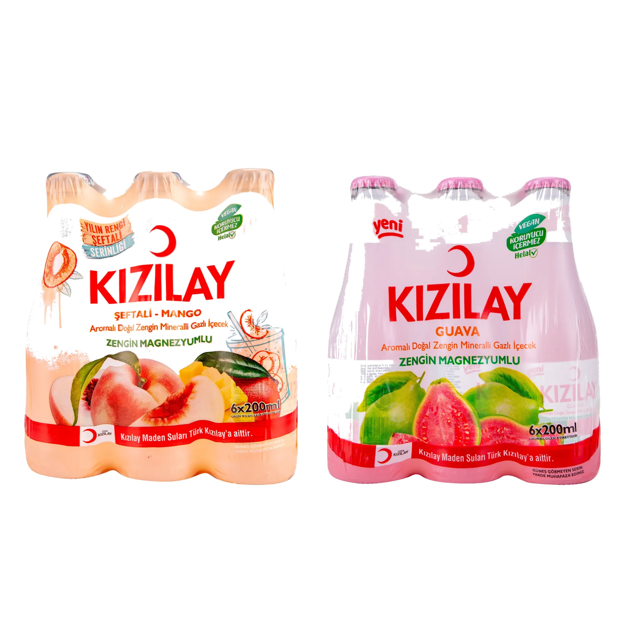 Kızılay Şeftali Mango Ve Guava Aromalı Maden Suyu