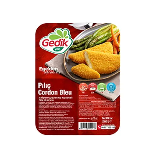 Gedik Tabaklı Pişmiş Piliç Cordon Bleu