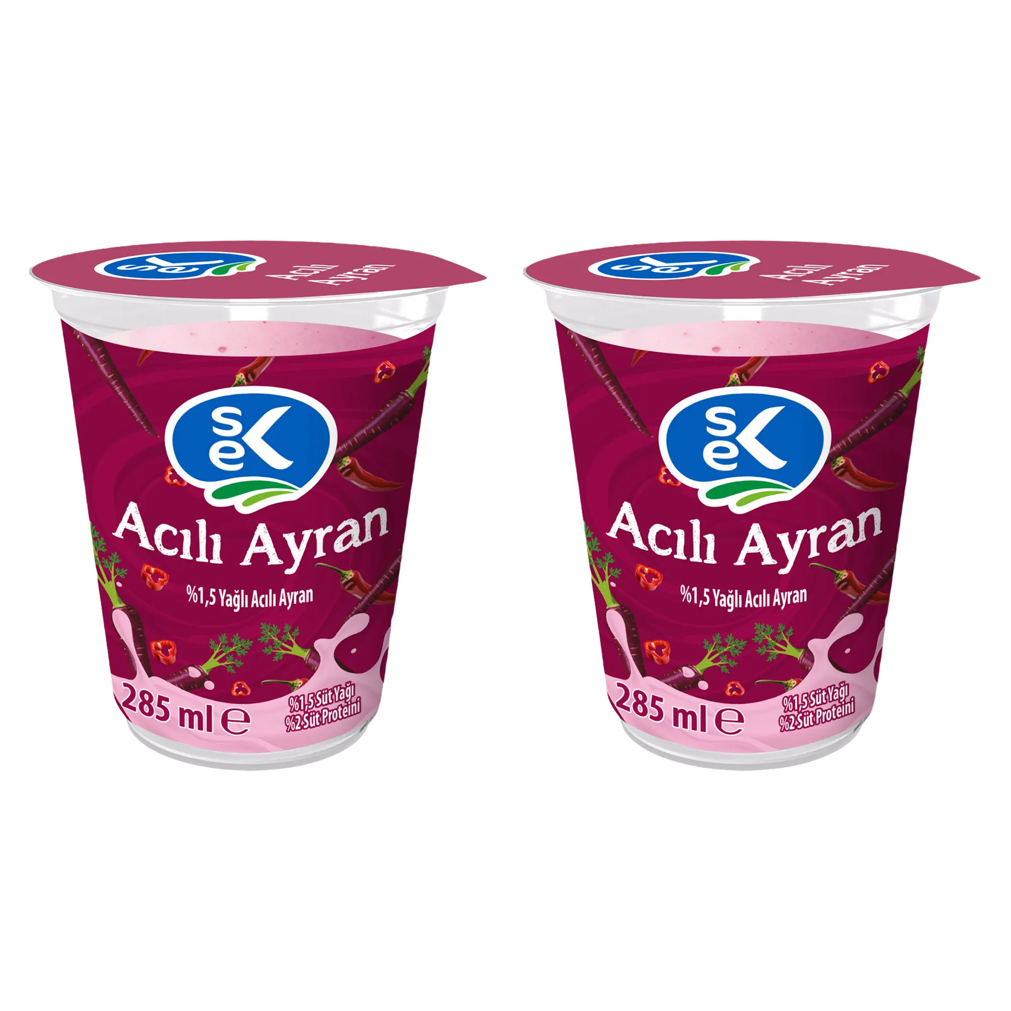 Sek Acılı Bardak Ayran