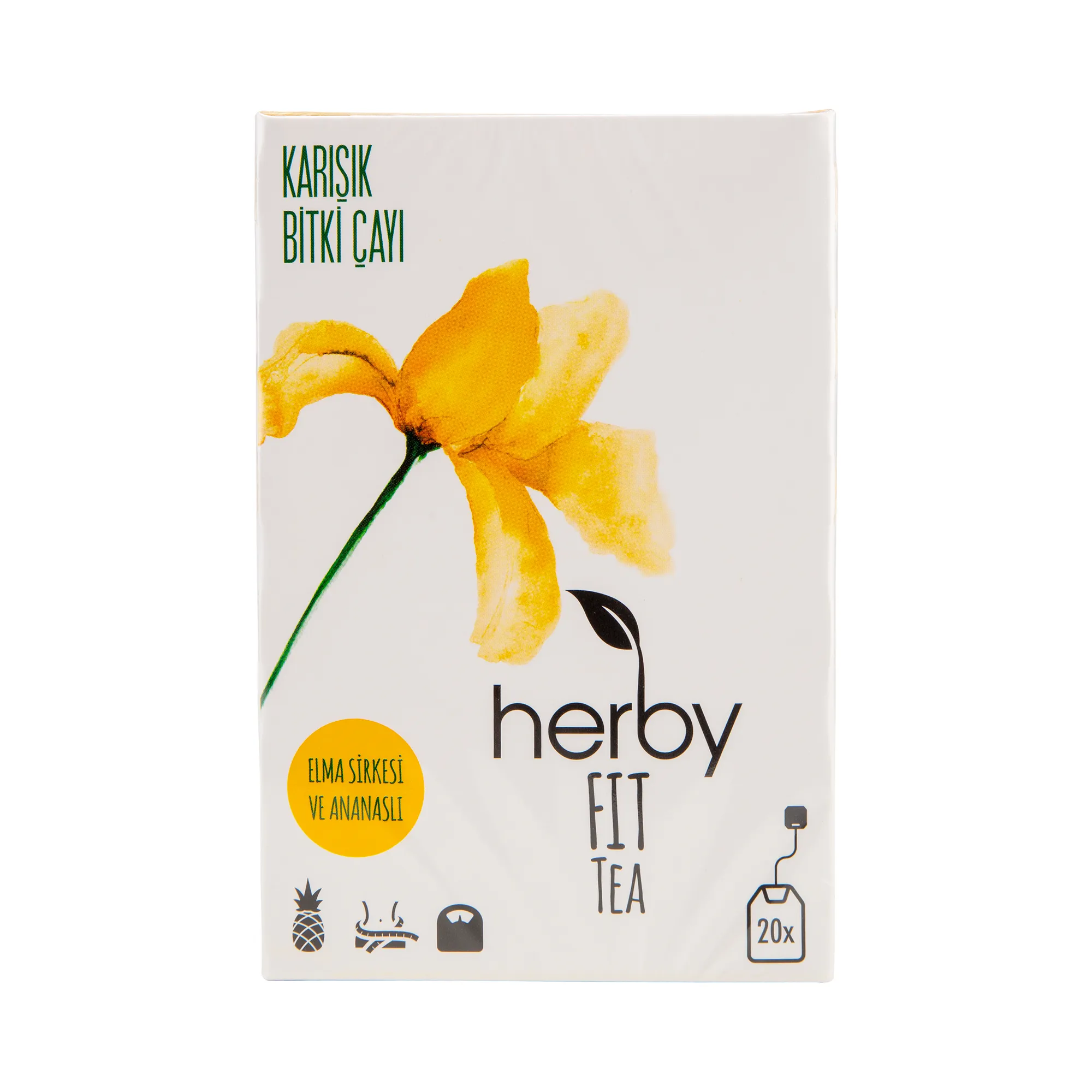 Herby Fit Tea Elma Sirkeli Ananaslı Form Bitki Çayı
