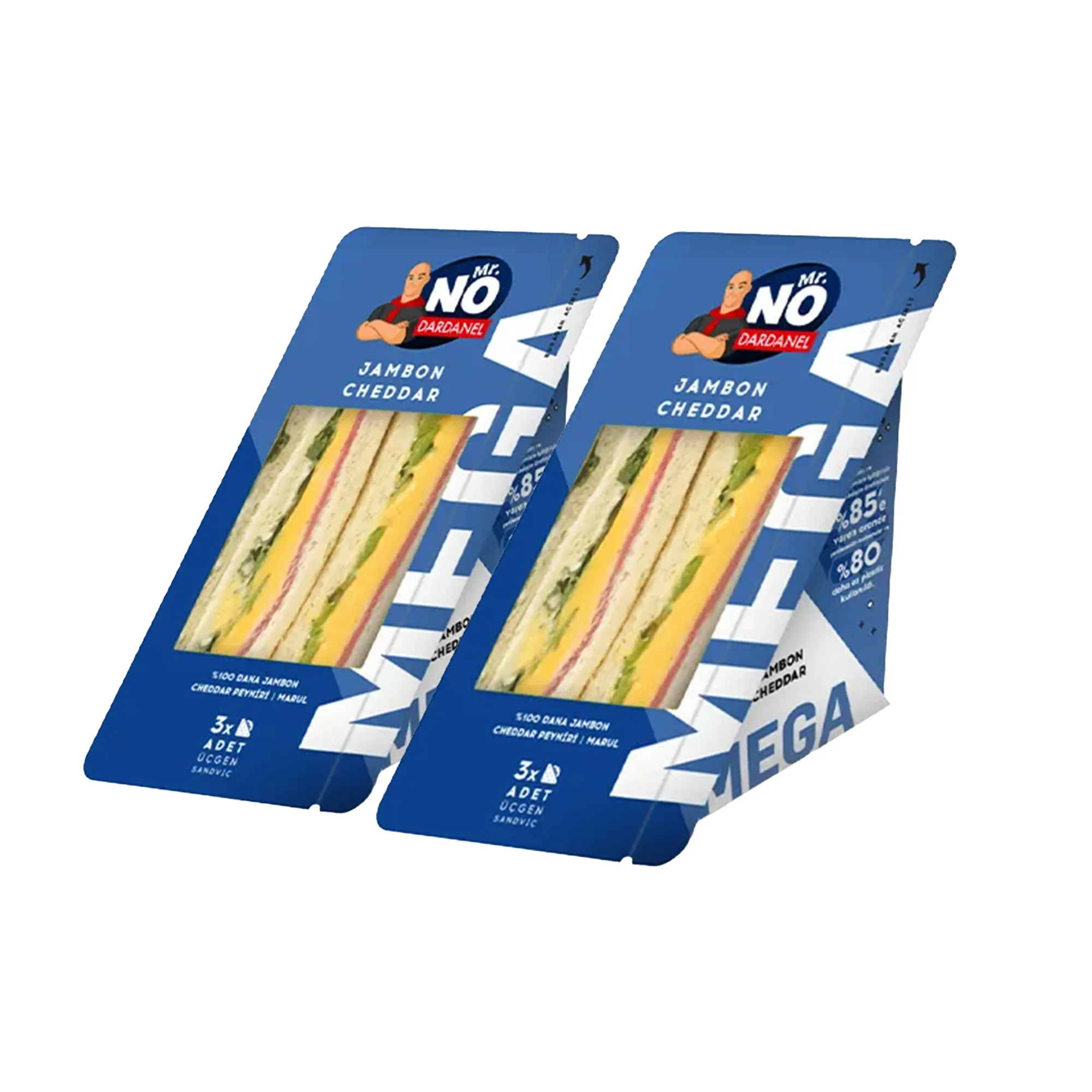 Mr. NO Jambon & Cheddar Mega Sandviç