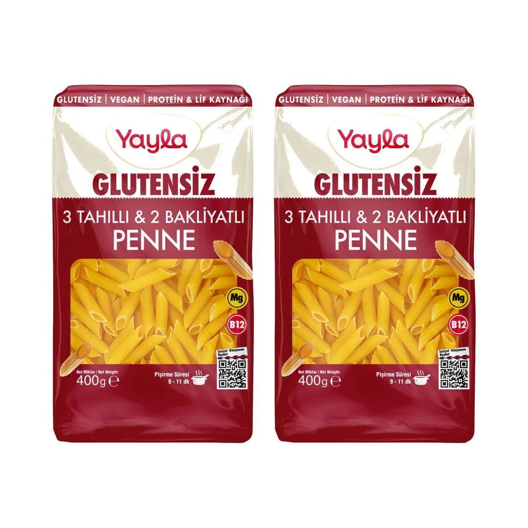 Yayla Glutensiz 3 Tahıllı 2 Bakliyatlı Penne