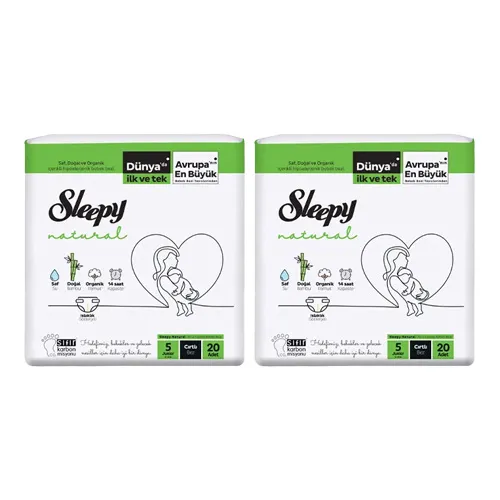 Sleepy Natural Bantlı Bez Junior 5 Beden