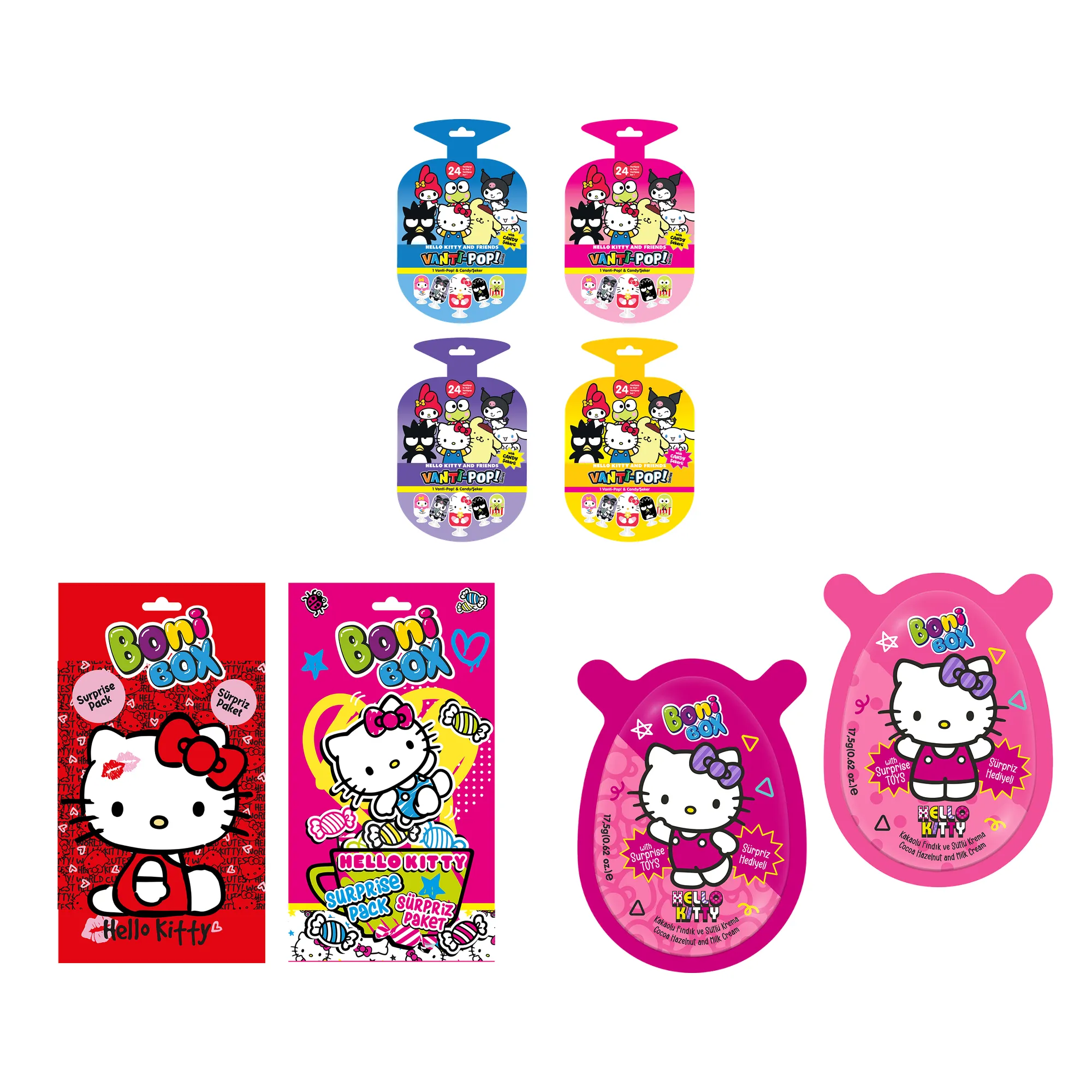 Hello Kitty Sürpriz Paket Ve Yumurta Seti