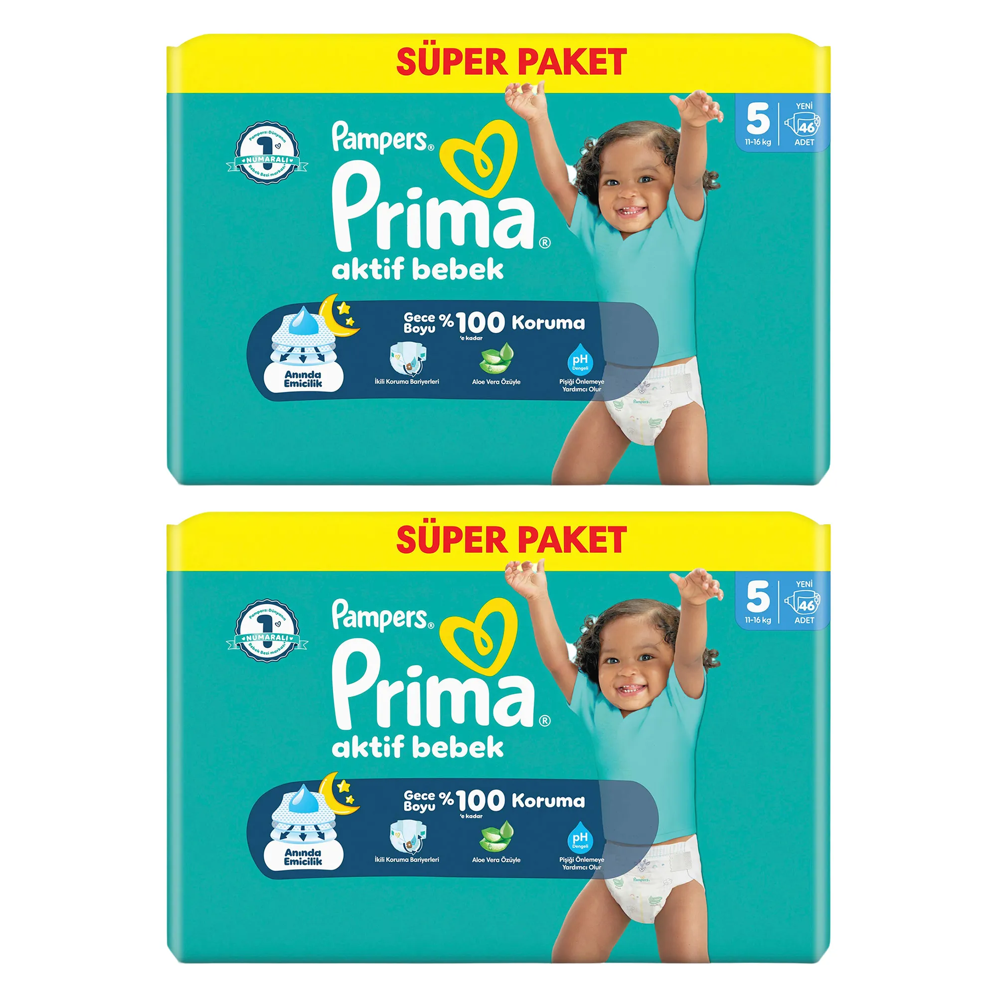 Prima Aktif Bebek Bezi 5 Beden