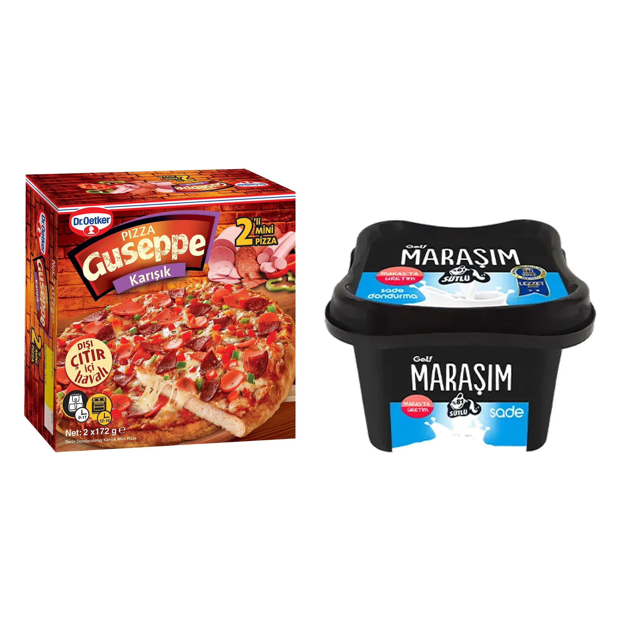 Dr. Oetker Guseppe Karışık Pizza & Golf Maraşım Sade