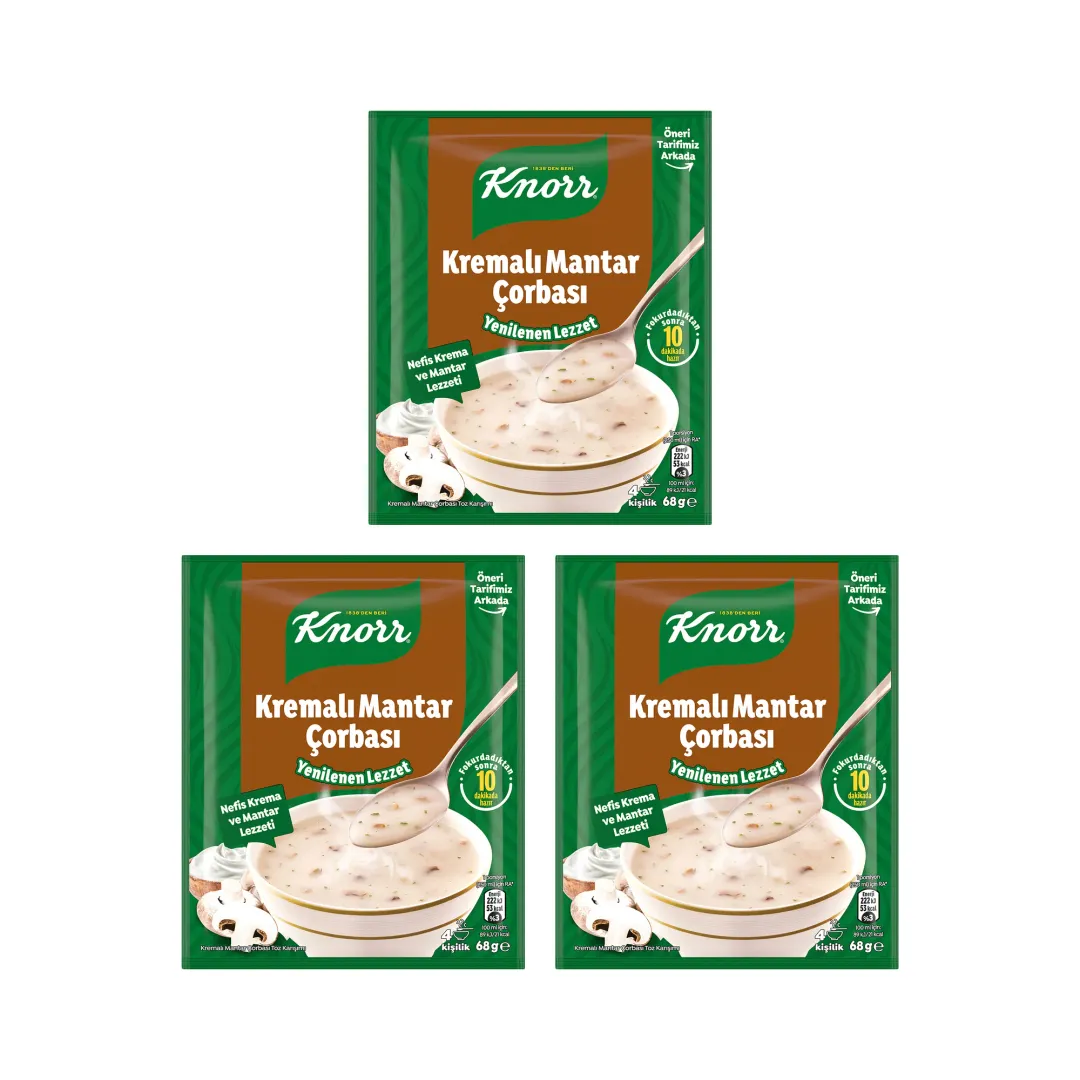 Knorr Kremalı Mantar Çorbası