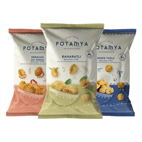 Potamya Acı & Tuzlu & Baharatlı Baklagil Cipsi