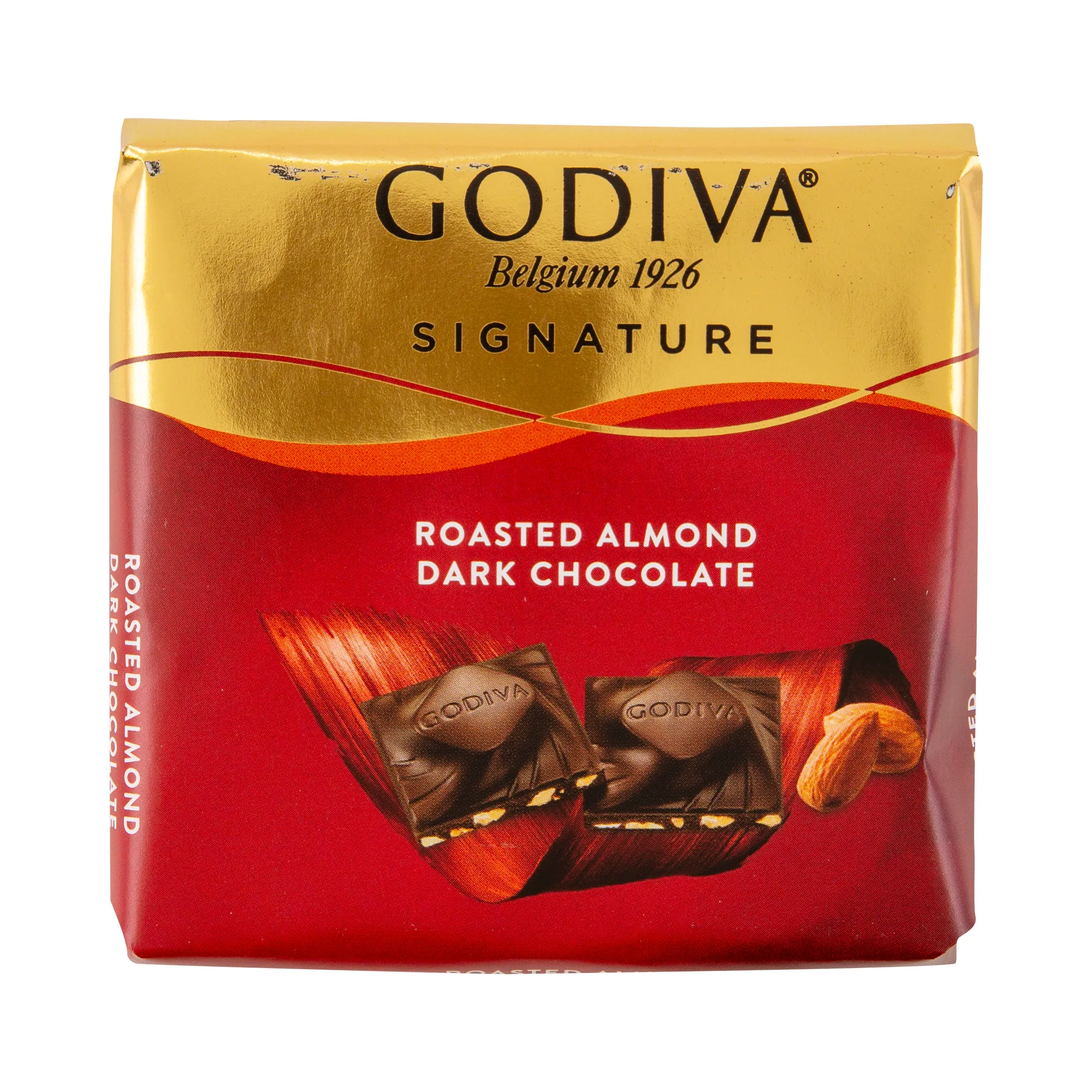 Godiva Kavrulmuş Badem Bitter Kare Çikolata