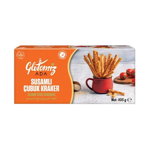 Glutensiz Ada Susamlı Çubuk Kraker
