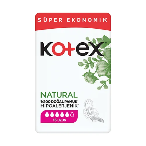 Kotex Natural Ultra Süper Ekonomik Ped Uzun