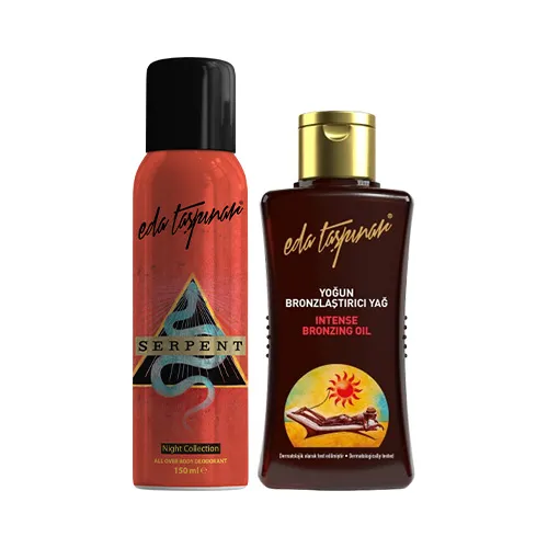 Eda Taşpınar Yoğun Bronzlaştırıcı Yağ 200 ML & Eda Taşpınar Deodorant