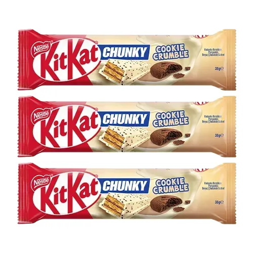 Nestle Kurabiye Parçacıklı Beyaz Çikolatalı Gofret