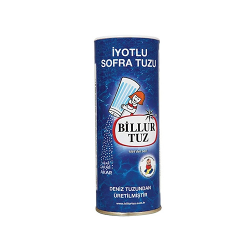Billur Tuzluklu İyotlu Sofra Tuzu