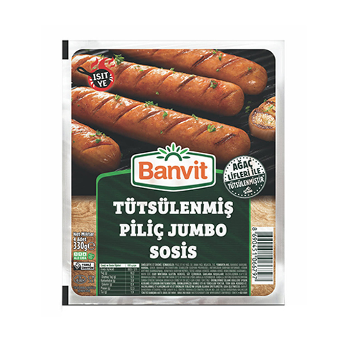Banvit Tütsülenmiş Piliç Jumbo Sosis