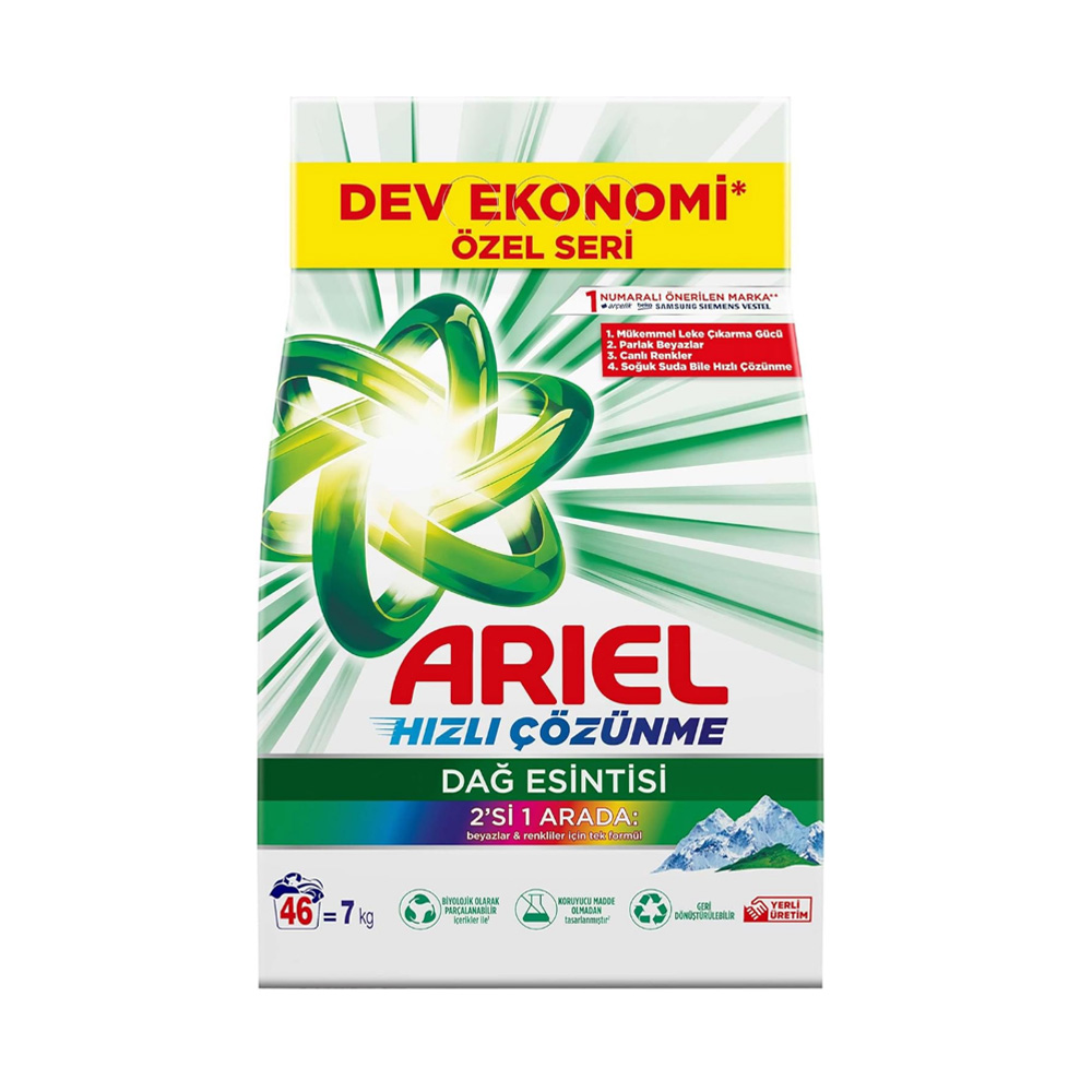 Ariel Toz Deterjan Beyaz Renkliler 7 Kg