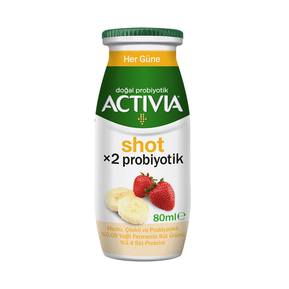 Danone Activia Shot Çilek&Muz 80 ml