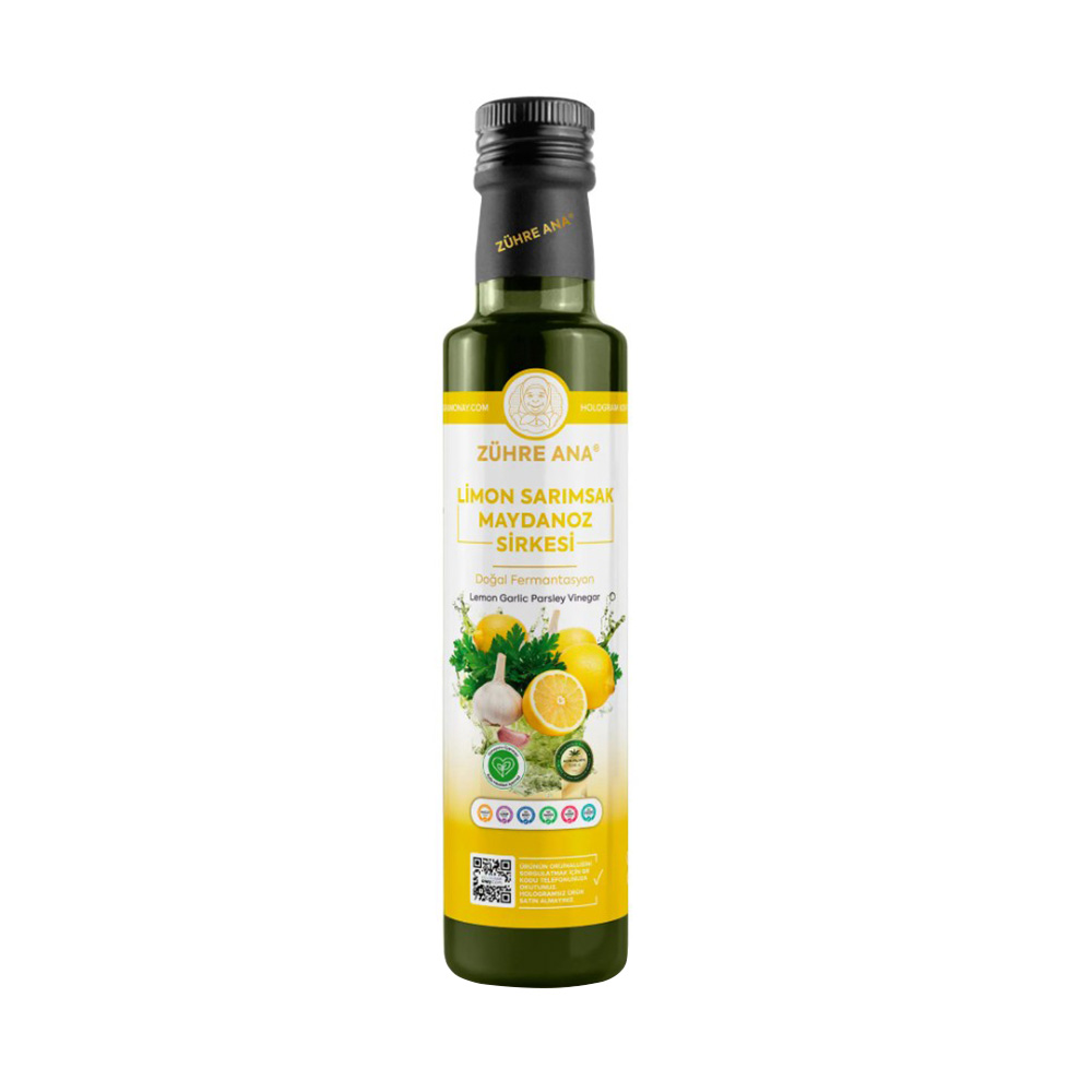 Zühre Ana Limon Sarımsak Maydanoz Sirkesi 500 Ml